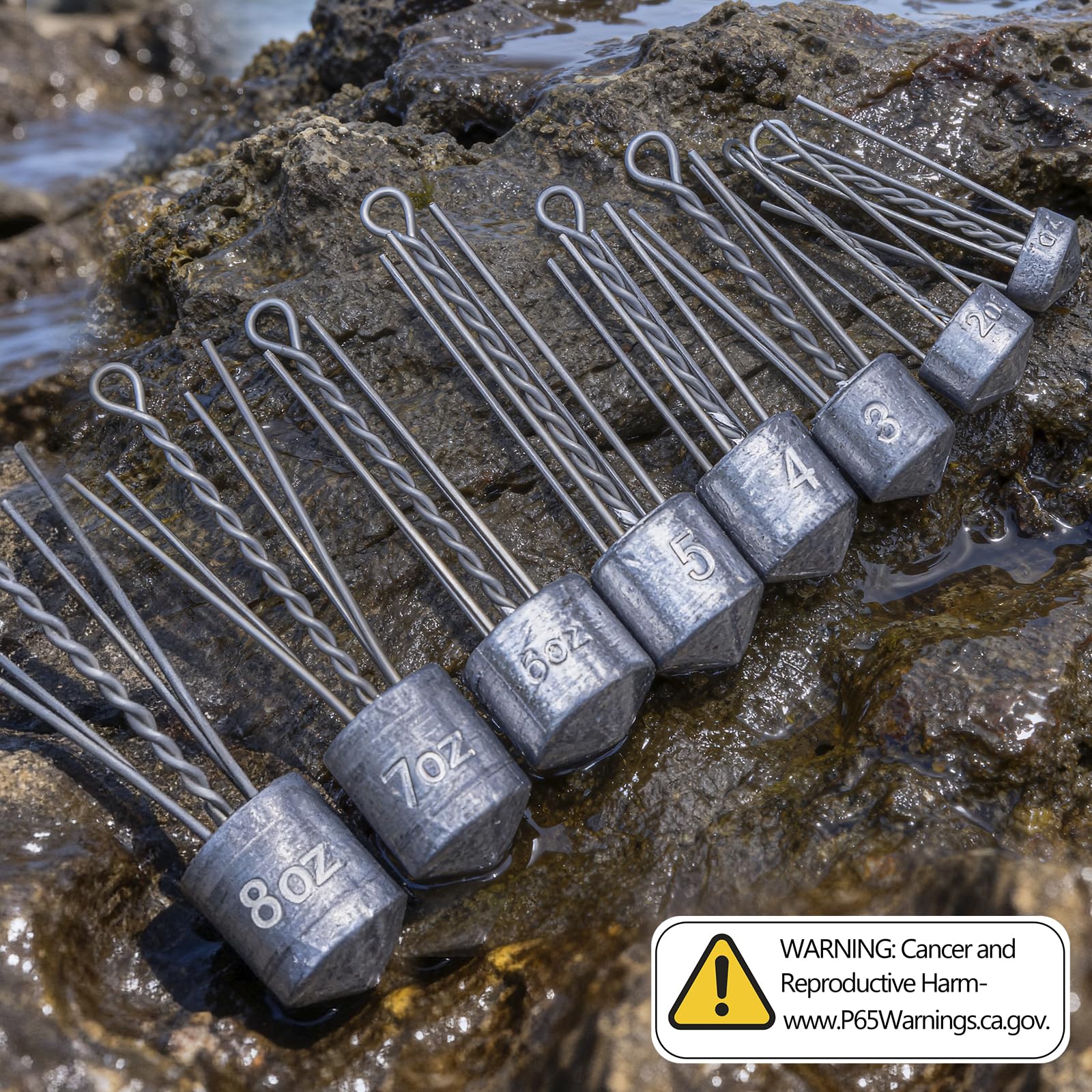 THKFISH 5 Sätze 8 Größe Sputnik Sinker, 28.3 g-226.8 g Angel Gewichte Set | Salzwasser Surf Blei Set, Angelblei Brandungsangeln, Strand Casting Meeresangeln Bodenhalter Angelzubehör für Salzwasser