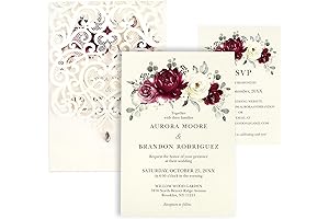 Exquisite Laser Cut Wedding Invitations with Customizations
