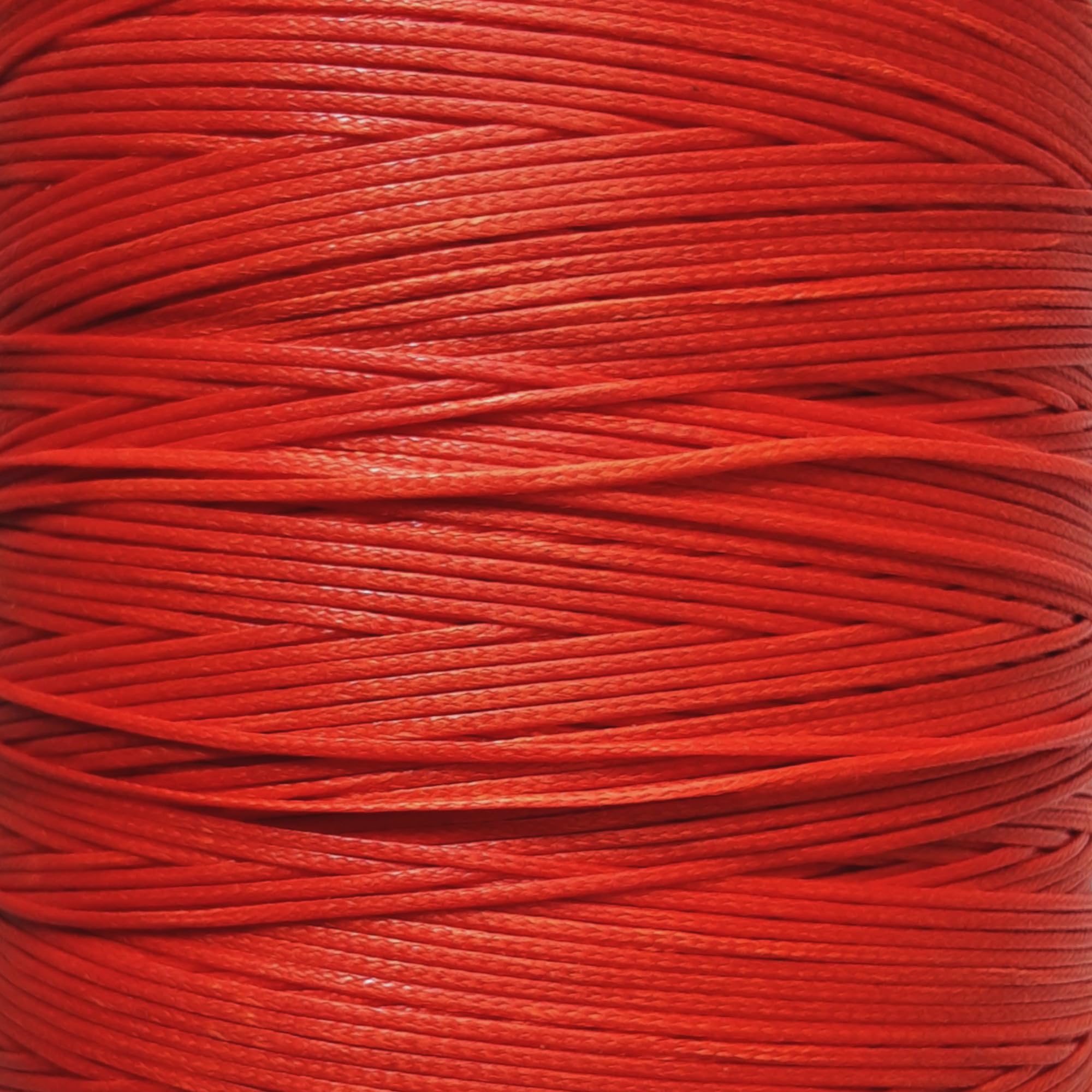 1.5mm Waxed Nylon Cord - 10 meters Strong Jewellery Thread, Bracelet, Necklaces, Crafts, Shamballa, Beading String (1.5mm Orange- 10m)