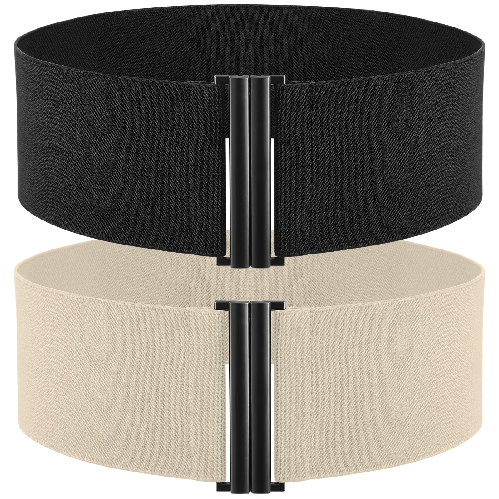 TOURZOO Ceinture élastique pour femme - Taille large - Corset - Ceinture vintage extensible pour robes