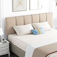 Vista 28 de HAOBO Home Cabeceros tapizados plegables Queen/Full de lino con ajustes de altura