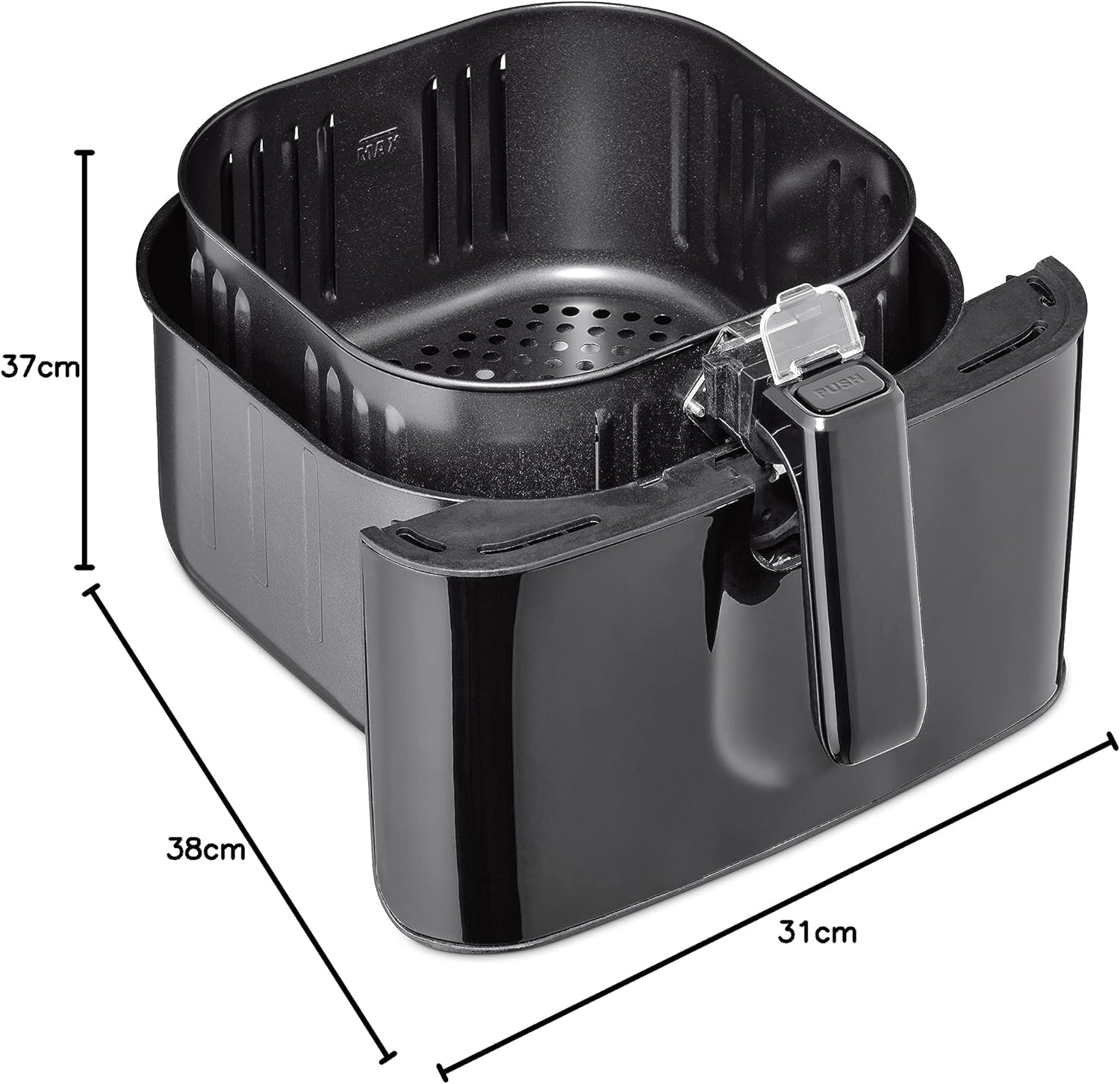 Caso AF 600 XL - Friggitrice ad aria calda, colore: Nero, 3180