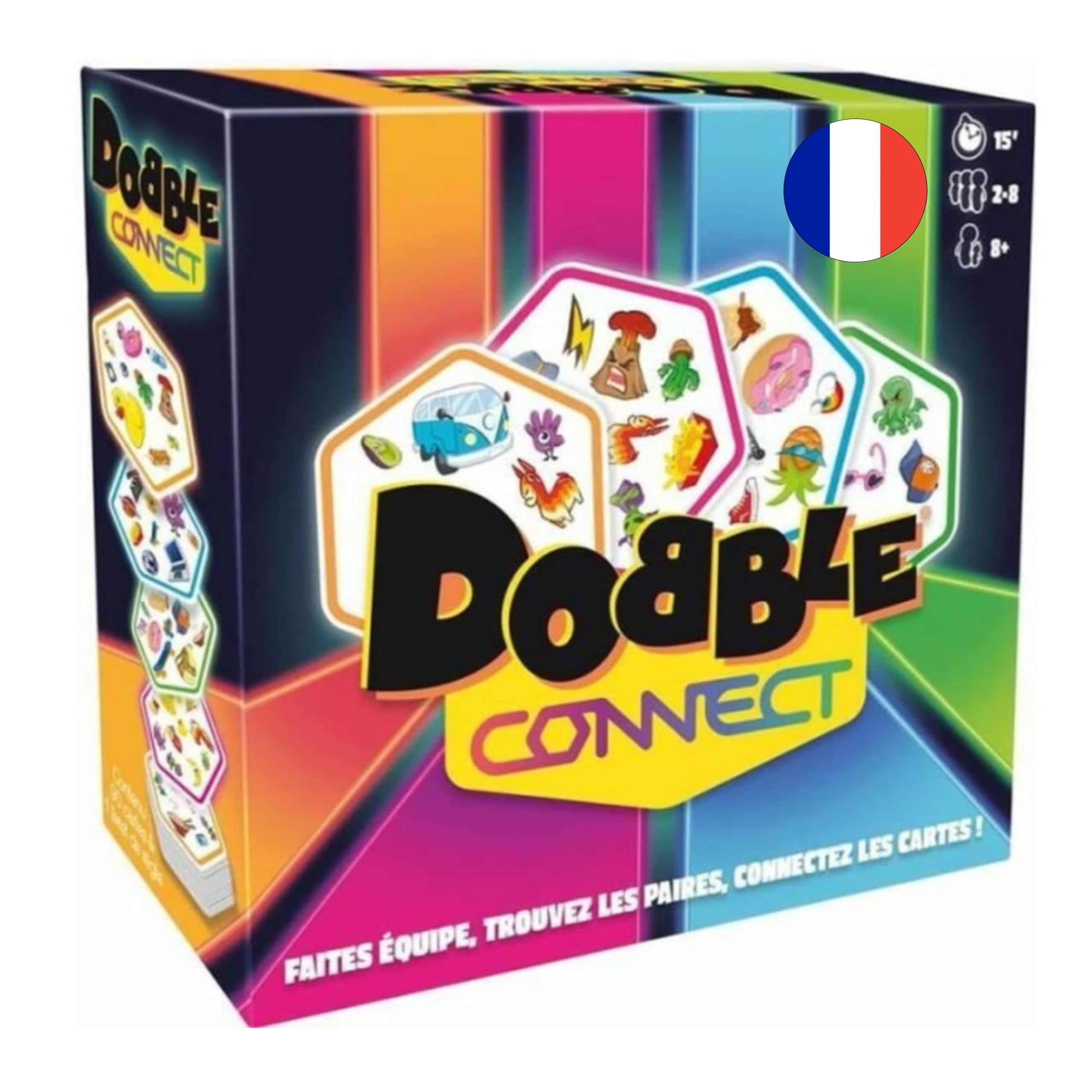 Asmodee DOBBLE Connect - Gioco da tavolo con carte, gioco di velocà