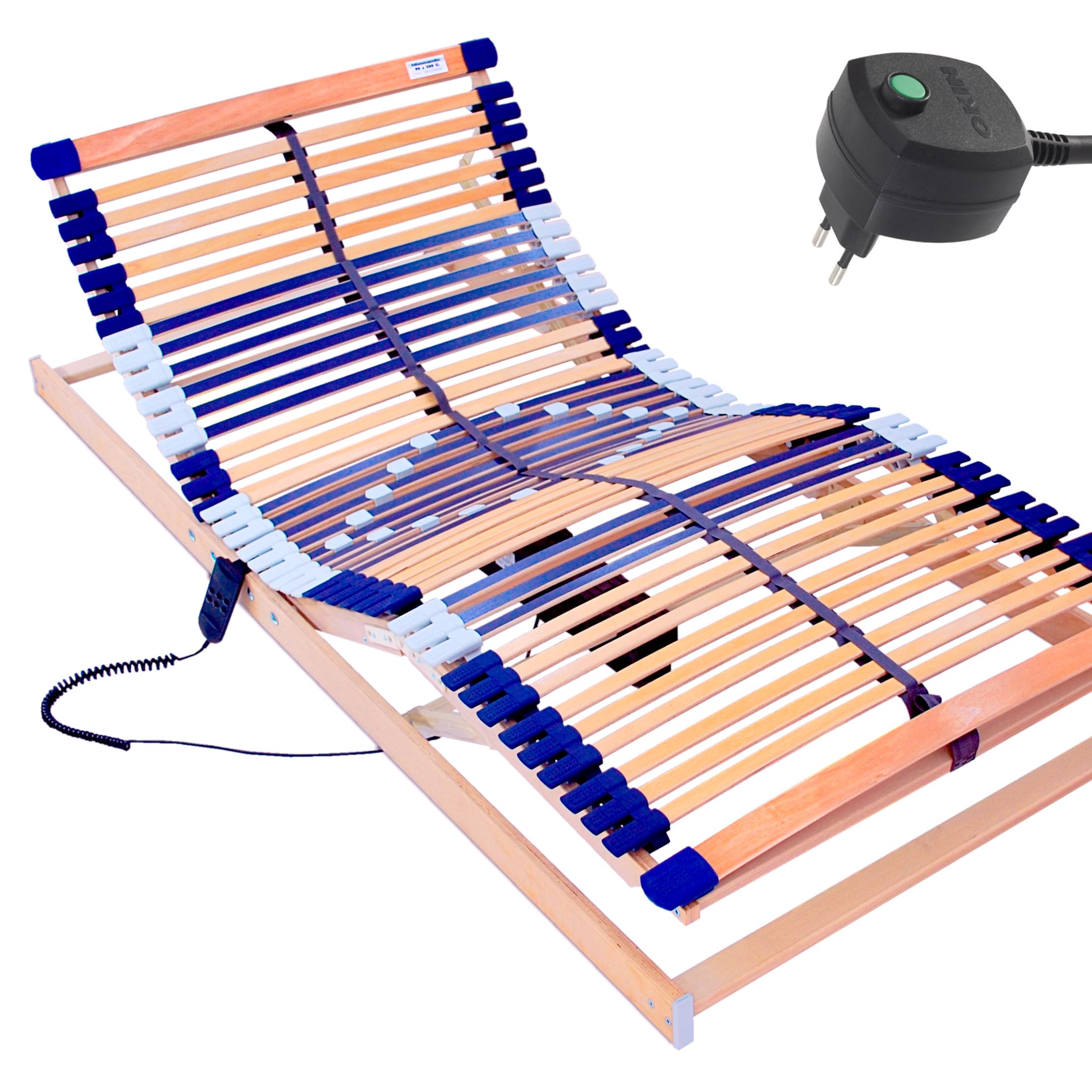Schlummerparadies Elektrischer Lattenrost Kopf- und Fußteil verstellbar, 7 Zonen, 44 Federleisten, 70x200