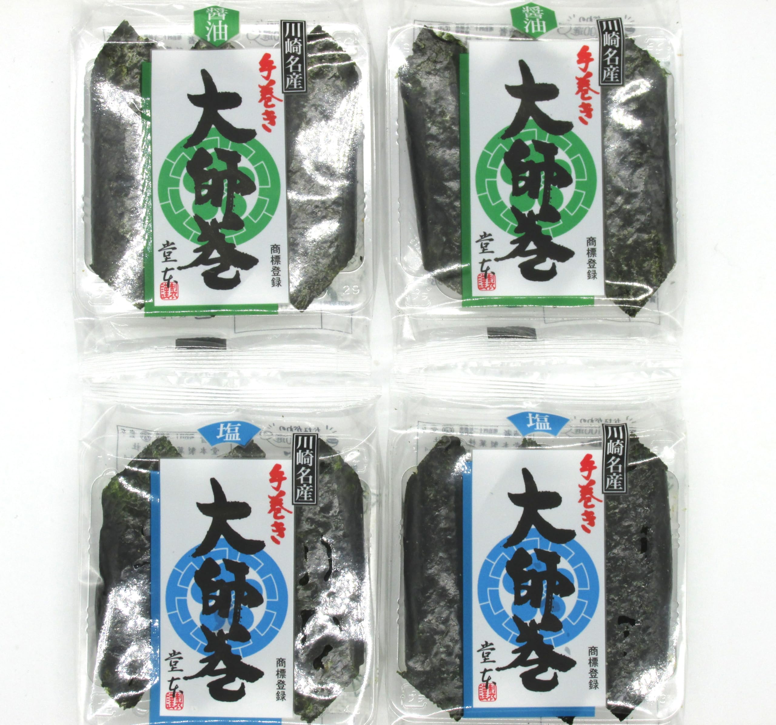 Amazon.co.jp: 大師巻 1袋 3本入り4袋 (醤油味2袋 塩味2袋) 自宅用 お