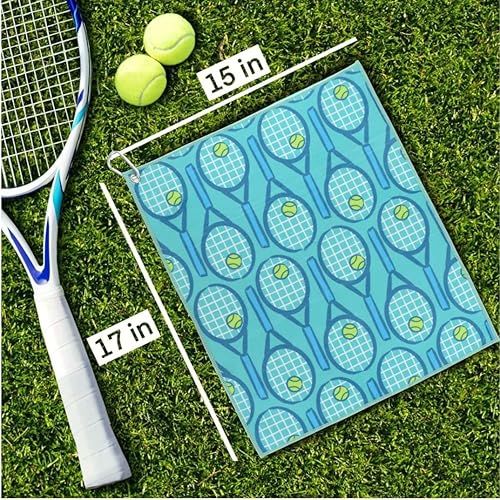 Miniatura 2 de Millie Rose - Toallas de tenis con múltiples estampados de moda, toallas de tenis de algodón de microfibra suave de 15 x 17 pulgadas con clip de