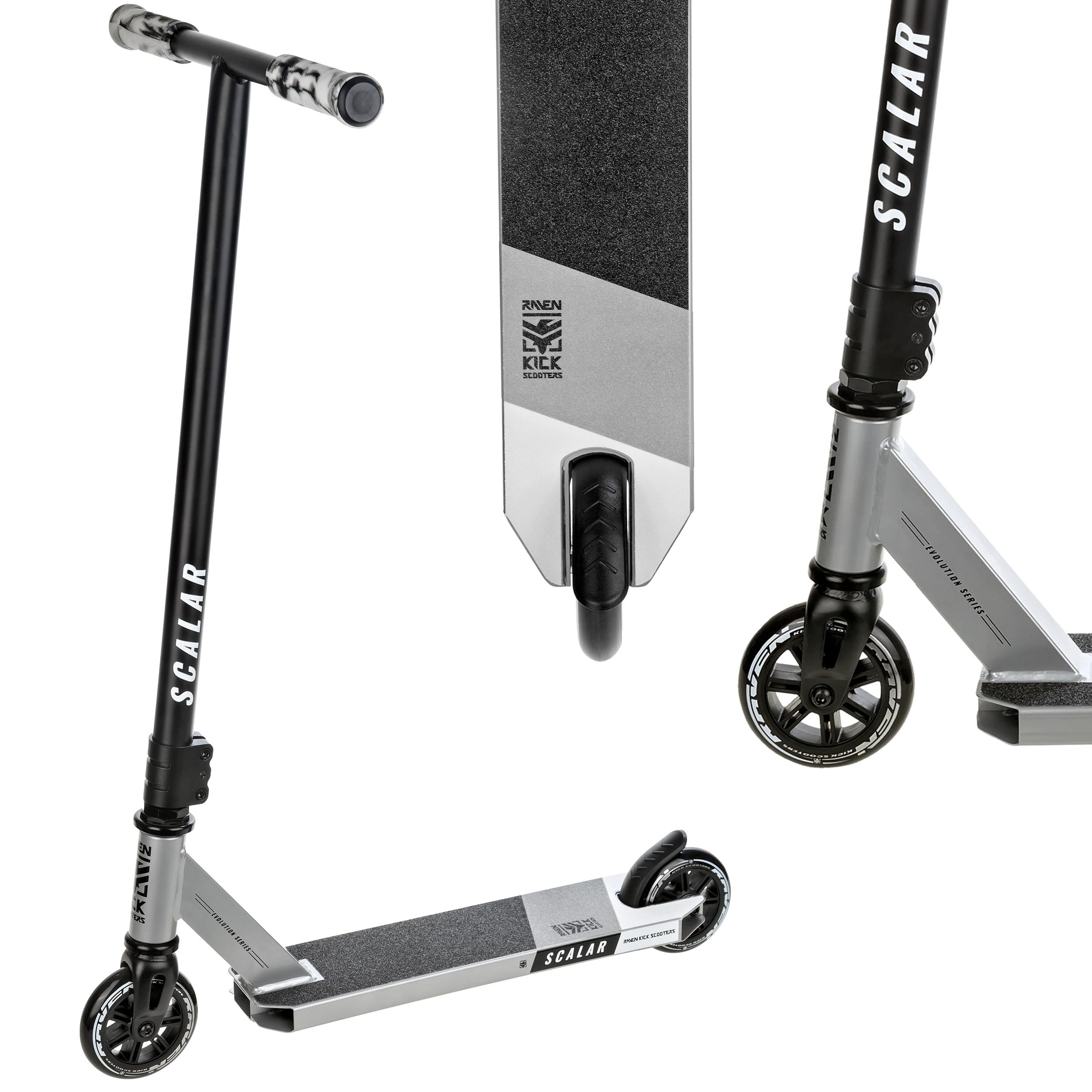 RAVEN Scooter Stunt Tricks Roller Kickscooter für Kinder Erwachsene |100mm PP+ PU Räder | ABEC-7 Kugellager