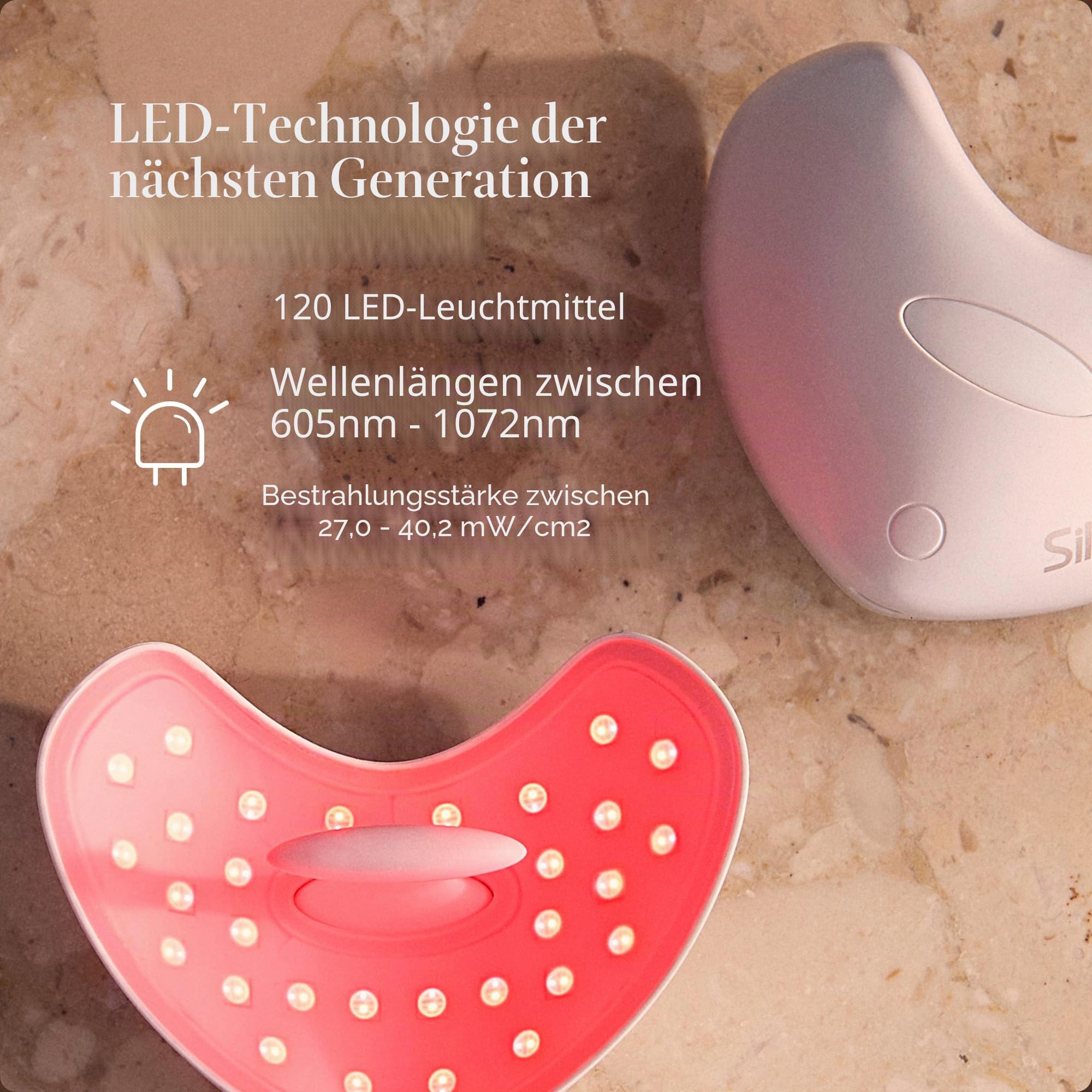 Silk'n LED Lippenmaske – Lumilips – Leuchtmaske für Kollagen, Anti-Falten und Anti-Aging – Kabellos für 130 Minuten – Weiß.