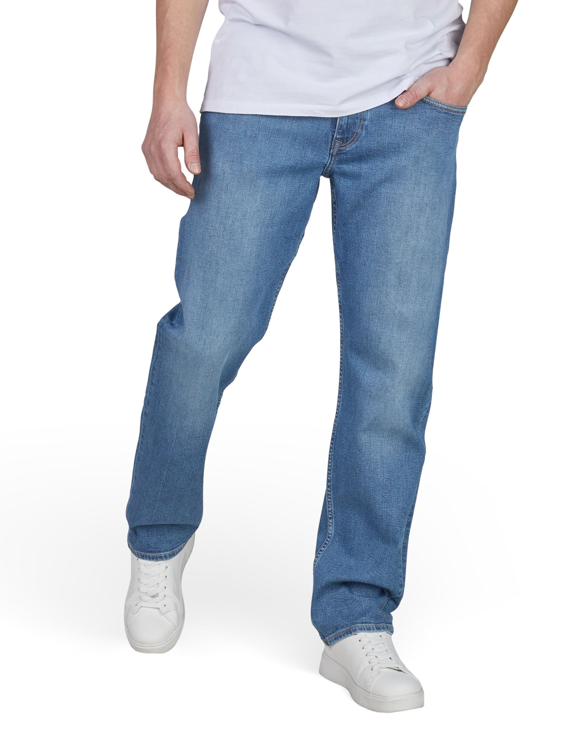 Cross Jeansy męskie Stretch Comfort/Relaxed Fit Antonio spodnie jeansowe spodnie denim niebieski czarny 30 31 32 33 34 36 38 40