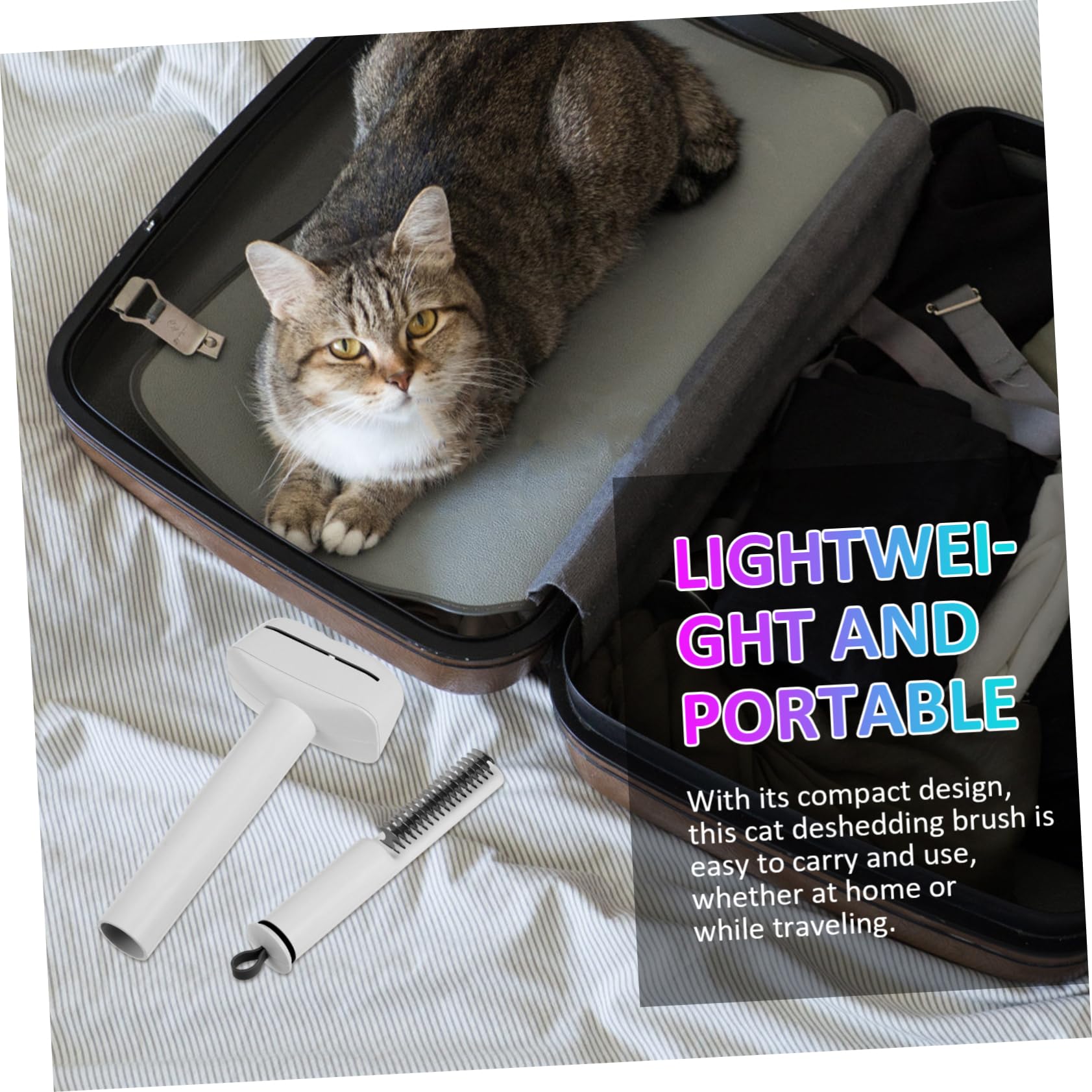 BESPORTBLE Multi-functional Pet Grooming Brush Deshedding Cat Brush Easy to Use and Comfortable