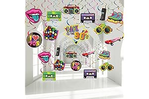 90th Birthday Party Swirls Decorations 30pcs