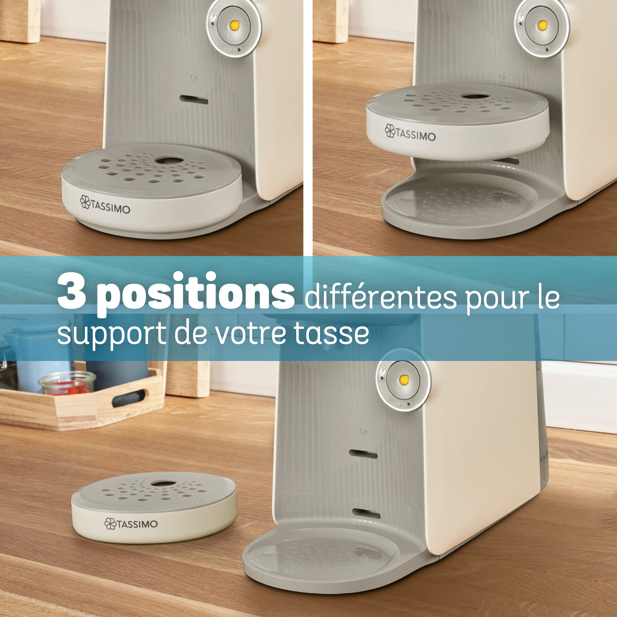 Bosch, machine à café, distributeur multi-boissons TASSIMO FINESSE, TAS16B3, jusqu'à 70 boissons chaudes, IntensityBoost, INTELLIBREW, crème