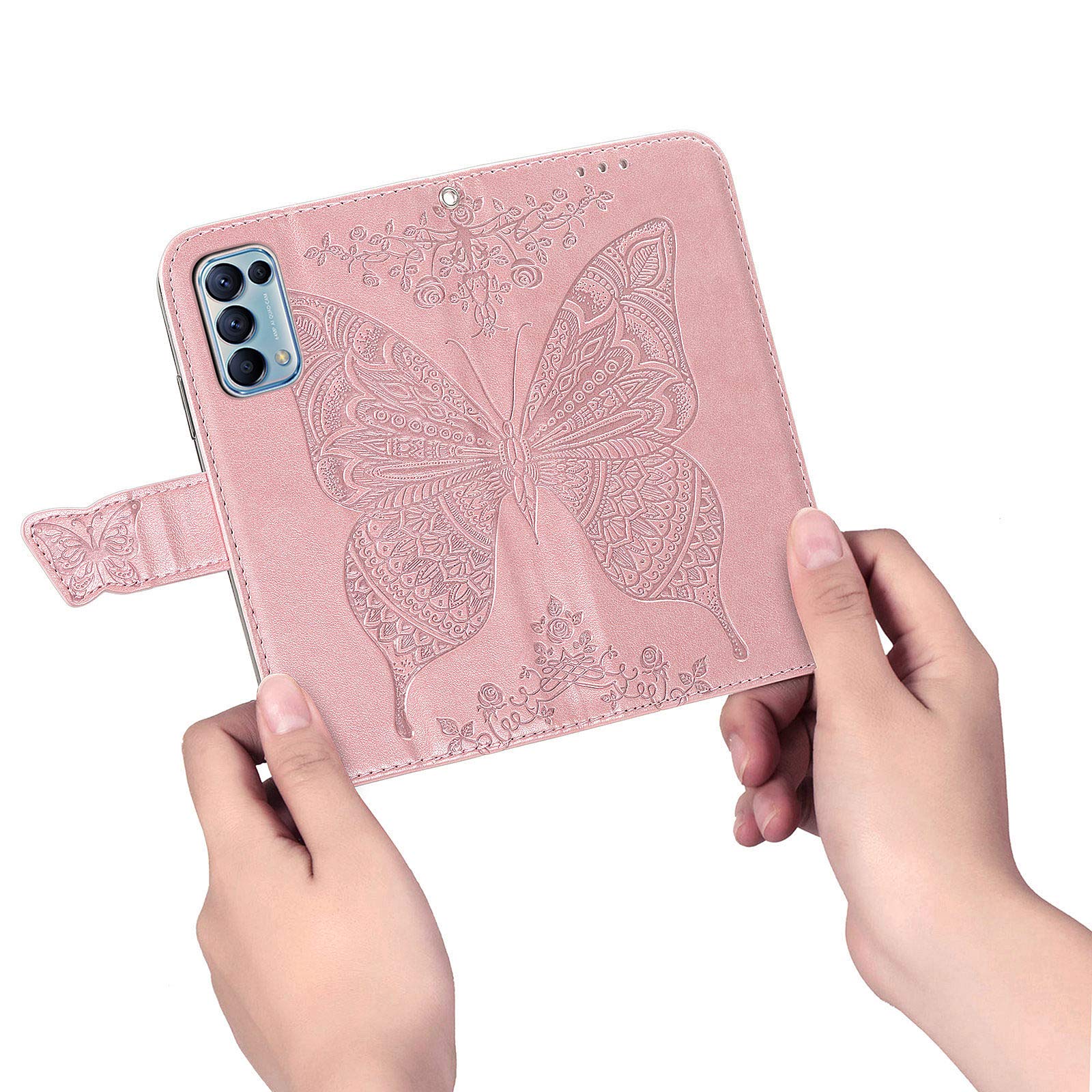 Oppo Find X8 Pro Custodia Libro Nero - Portafoglio Ecopelle Magnetica