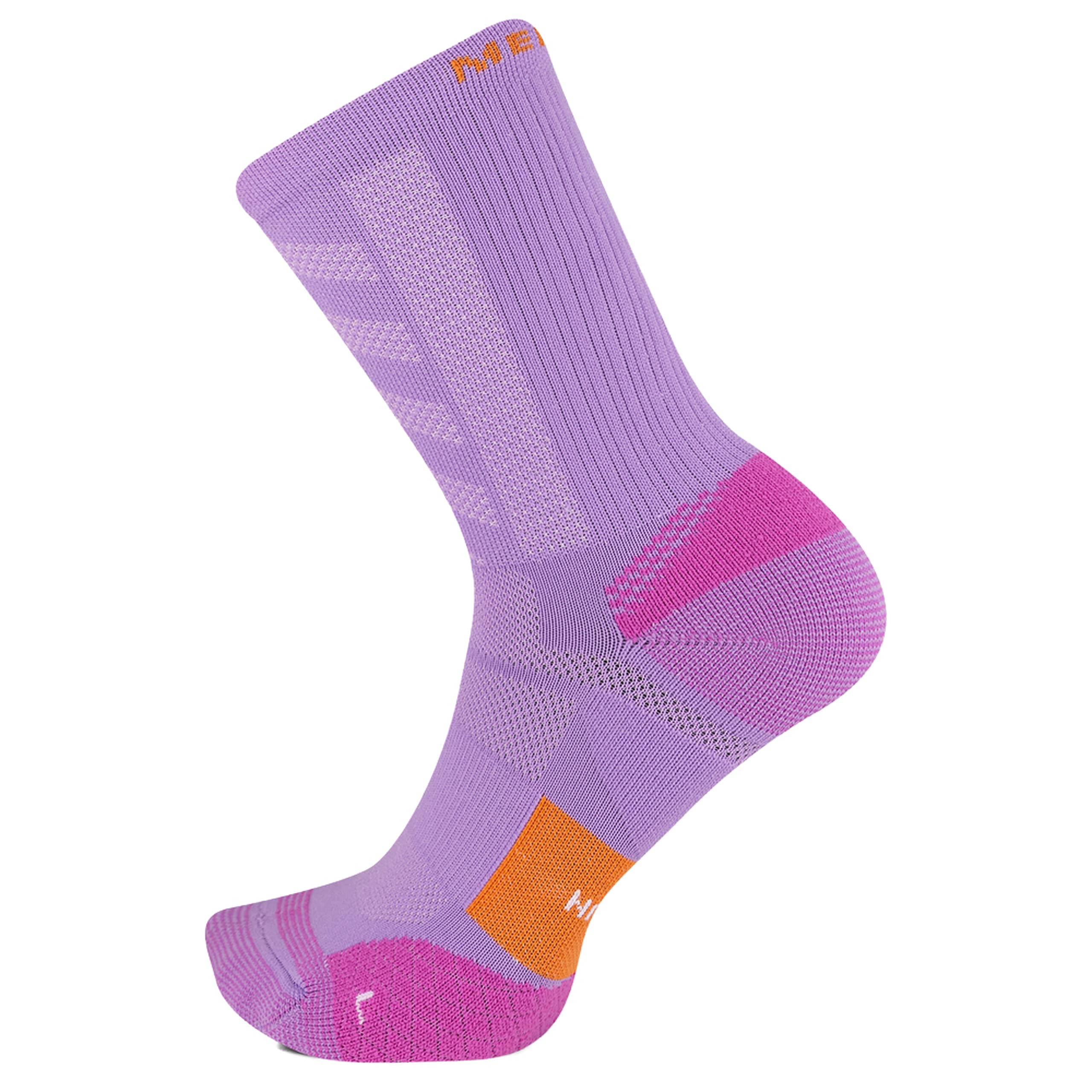 MerrellMen's and Women's Trail Running Cushioned Socks-1 Pair Pack-Unisex Anti-Slip Heel & Arch Compression