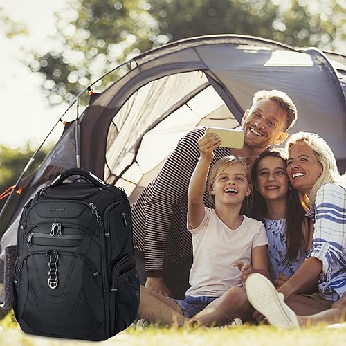 Miniatura 6 de KROSER Mochila para Laptop de Viaje Amigable Mochila Hidrófuga Mochila de Negocios, 18,4 pulg., Mochilas Daypack  Repelente al, Mochila de negocios,