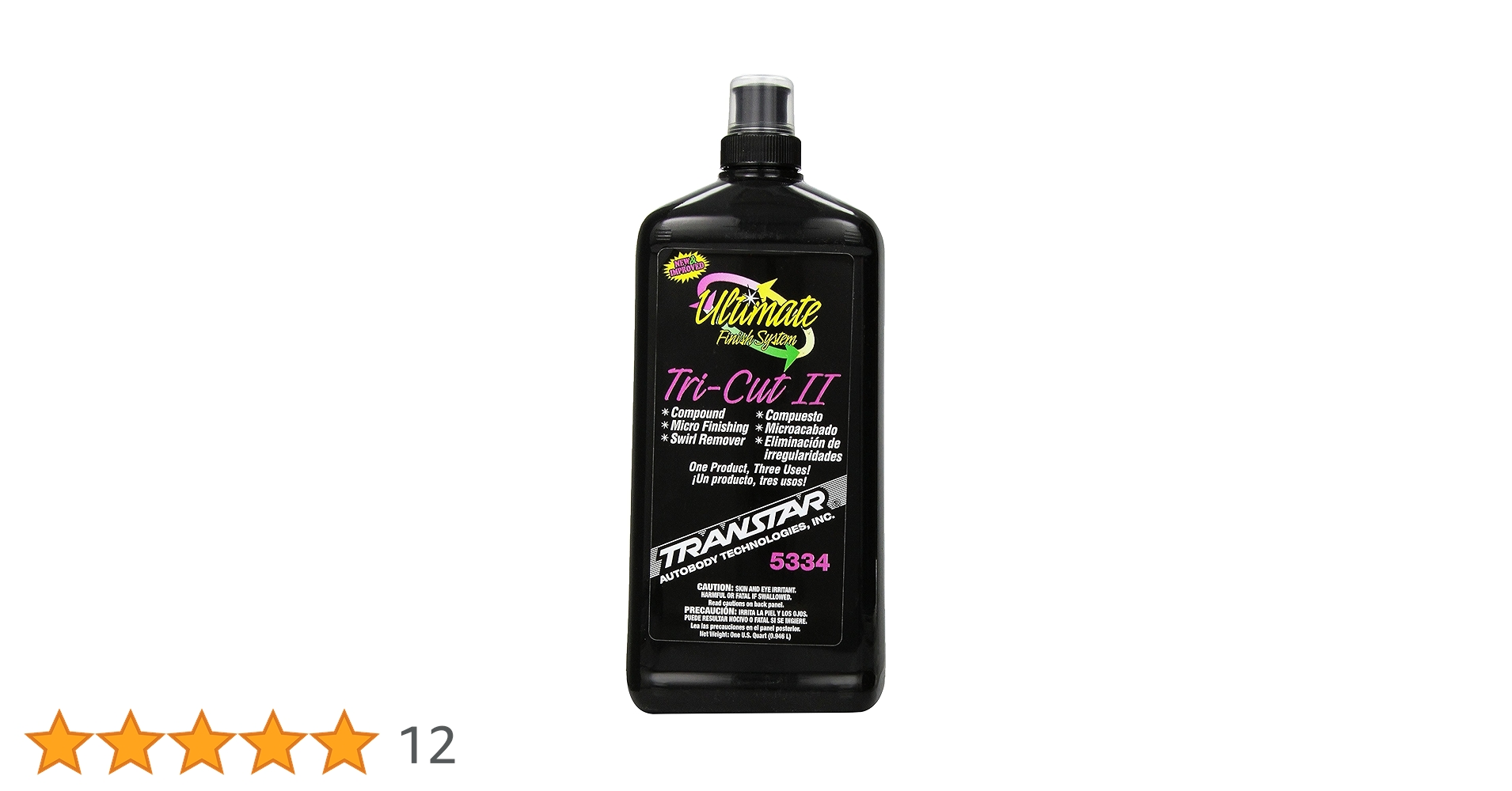 カスタード2 TRANSTAR Tri-Cut II - 1 Quart Medium Aluminum Oxide