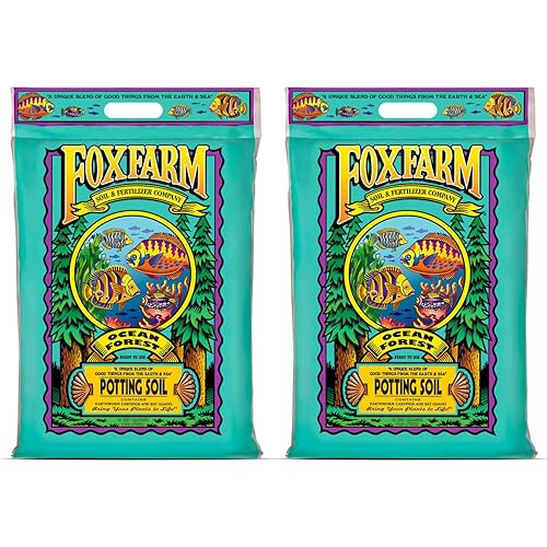 FoxFarm Ocean Forest Potting Soil, 12qt – Light, Aerated Texture, Designed for All Container Plants – pH Adjusted for Optimal Nutrient Uptake, Effectively Retains Moisture (12 Quart (2 Pack))