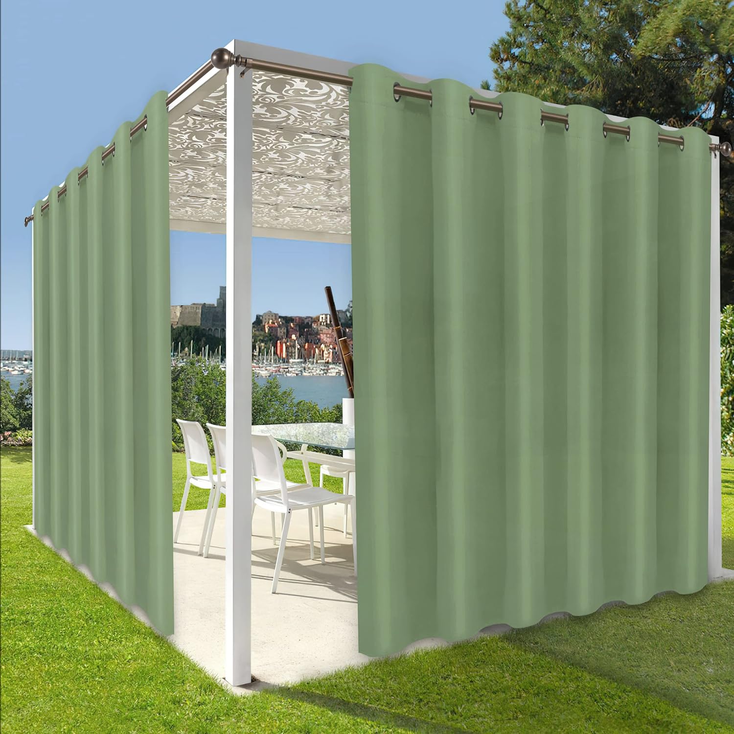 OutdoorLines Waterproof Indoor Outdoor Curtains for Patio