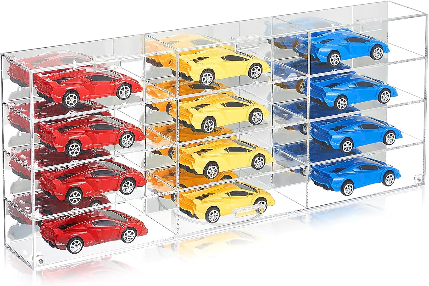 Juexica Clear Acrylic Toy Car Display Case Toy Car Display