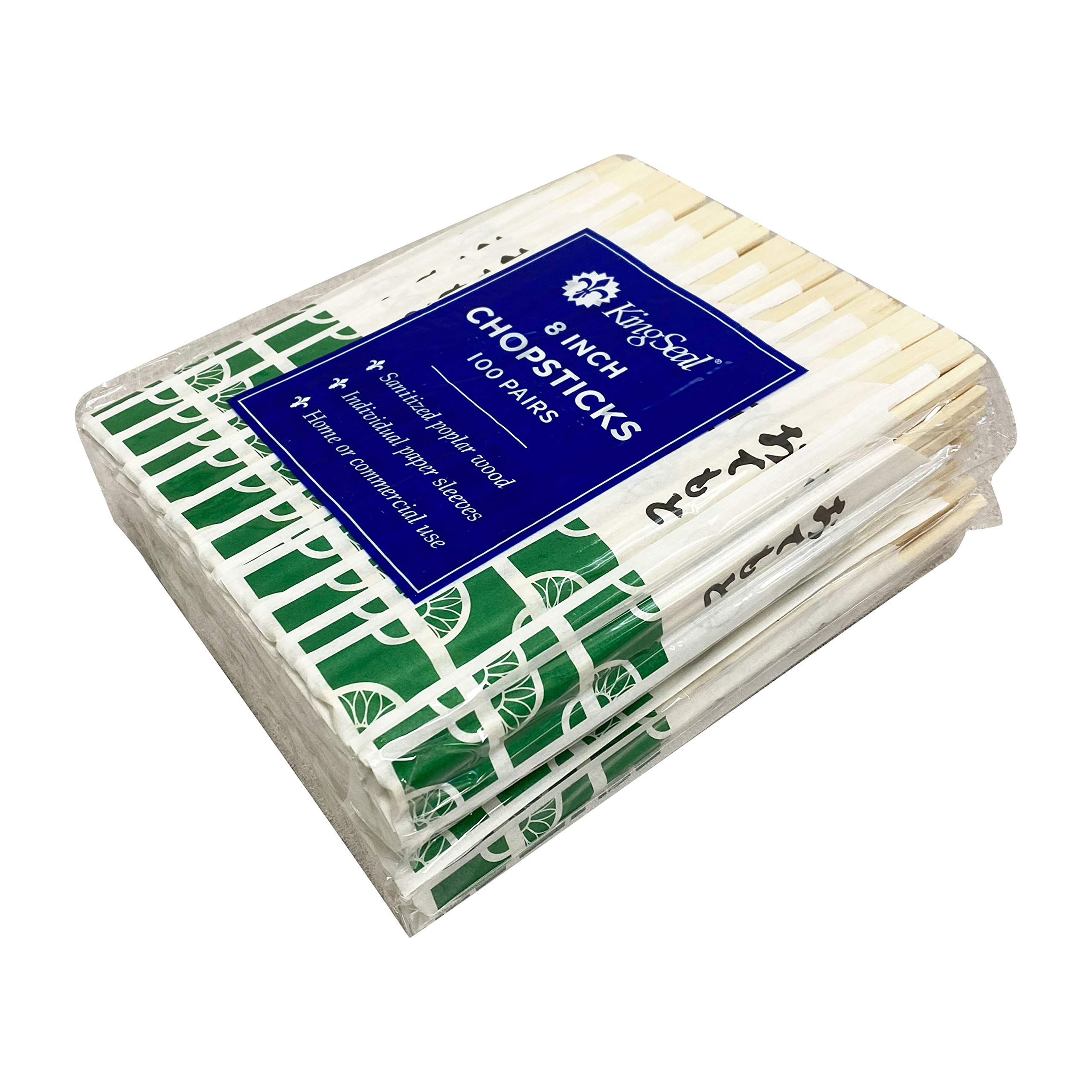 KingSeal Chopsticks - 200 Count Disposable Wood -4