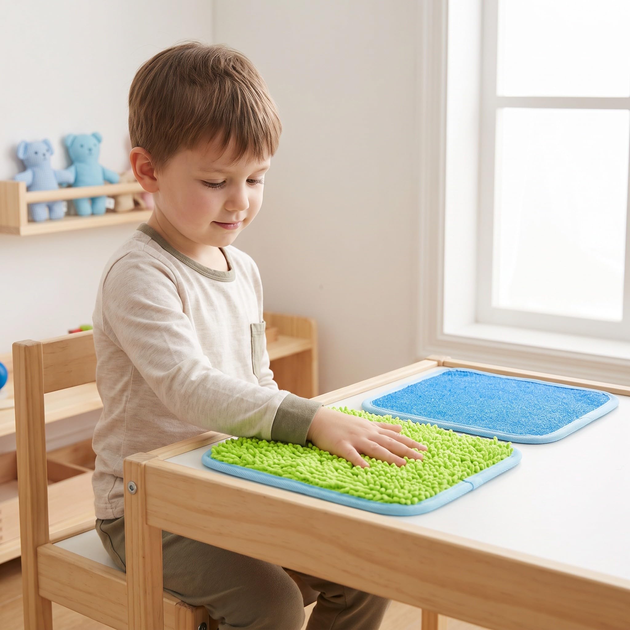 Didiseaon 8 baldosas sensoriales para el suelo para niños pequeños,