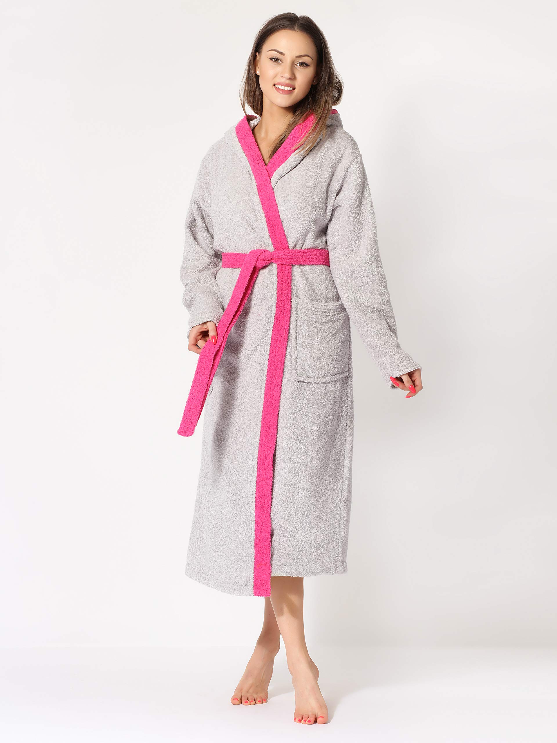 Ladeheid Albornoz de Baño 100% Algodón Ropa de Casa Mujer LA40-102