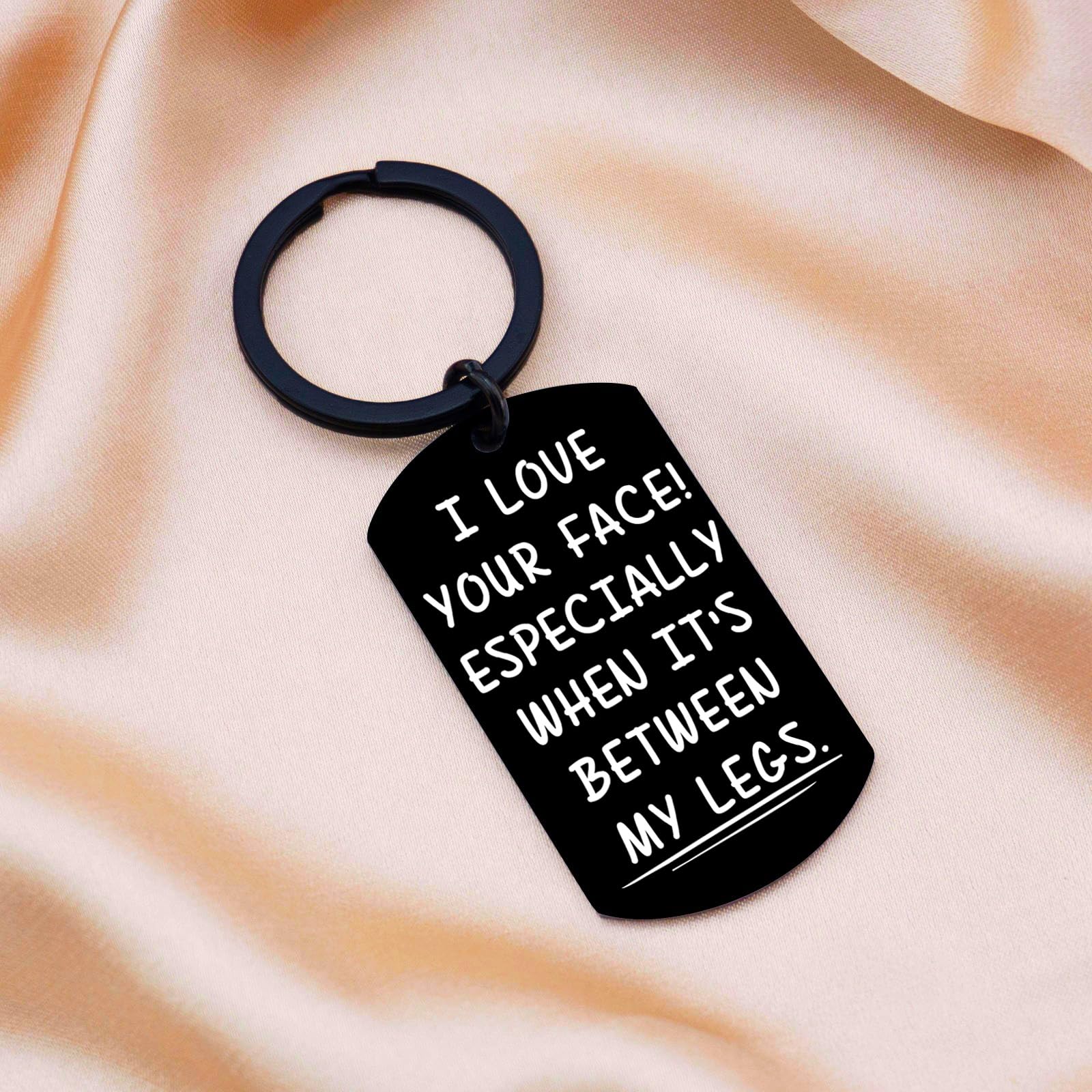 Ikacvb Fathers Day Gift For Husband Boyfriend Funny Boyfriend Keychain Father's Day Birthday Anniversary Christmas Sweetest Day Gift Ideas Small Naughty Keychains