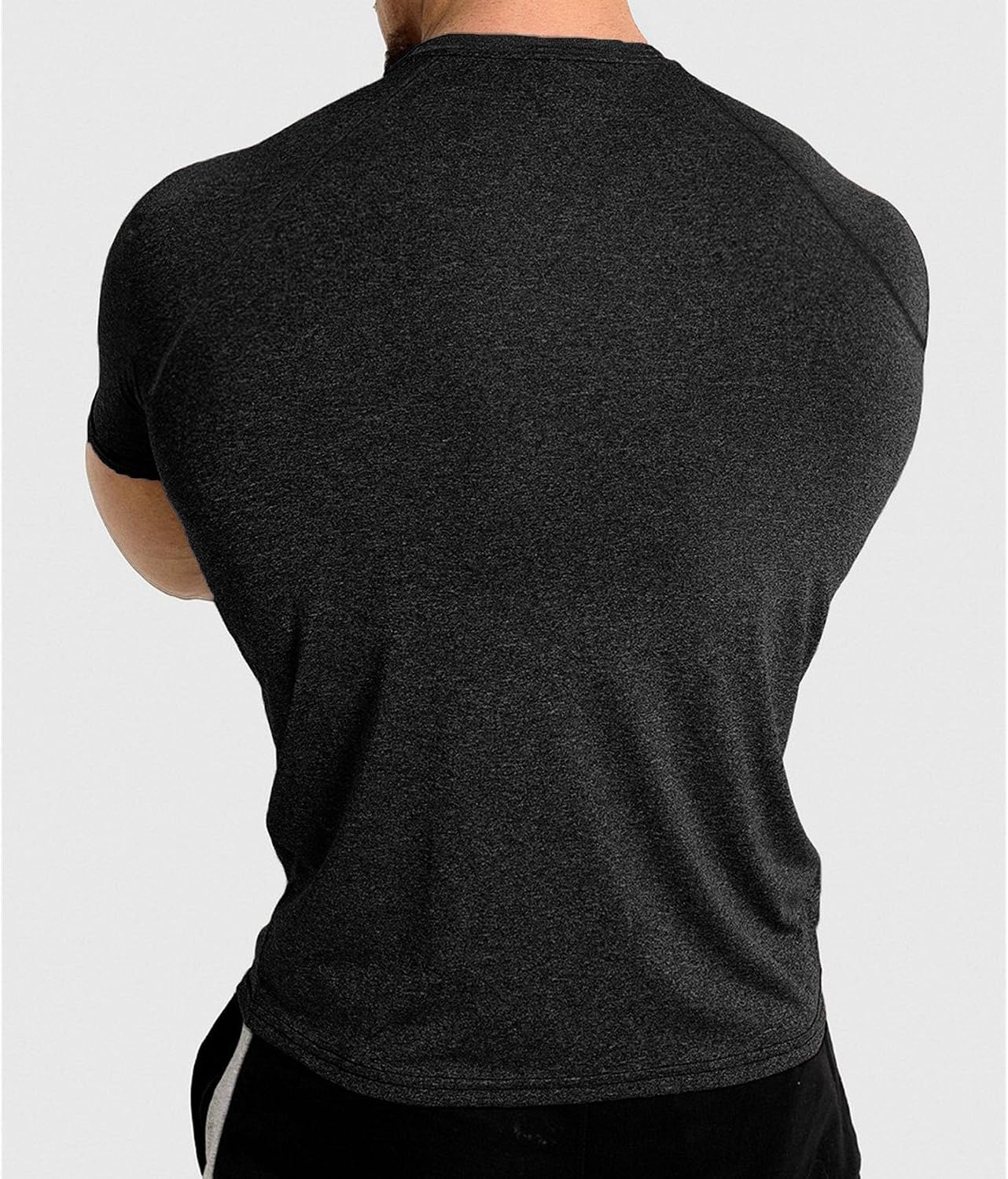 Men Tight-Fitting Quick-Drying T Shirt Classic Running Training Fitness Shirts Summer Short-Sleeve Sport Pullover image 4