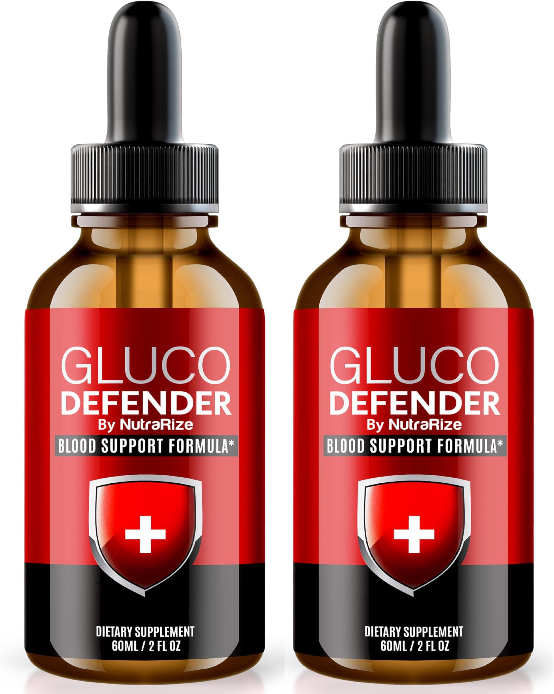 (2 Pack) Gluco Defender Drops, All-Natural GlucoDefender for Healthy Levels, Premium Blood Support Formula For Overall Health and Holistic Wellness, Gluco Defender 24 Gotas Reviews (60 Servings)
