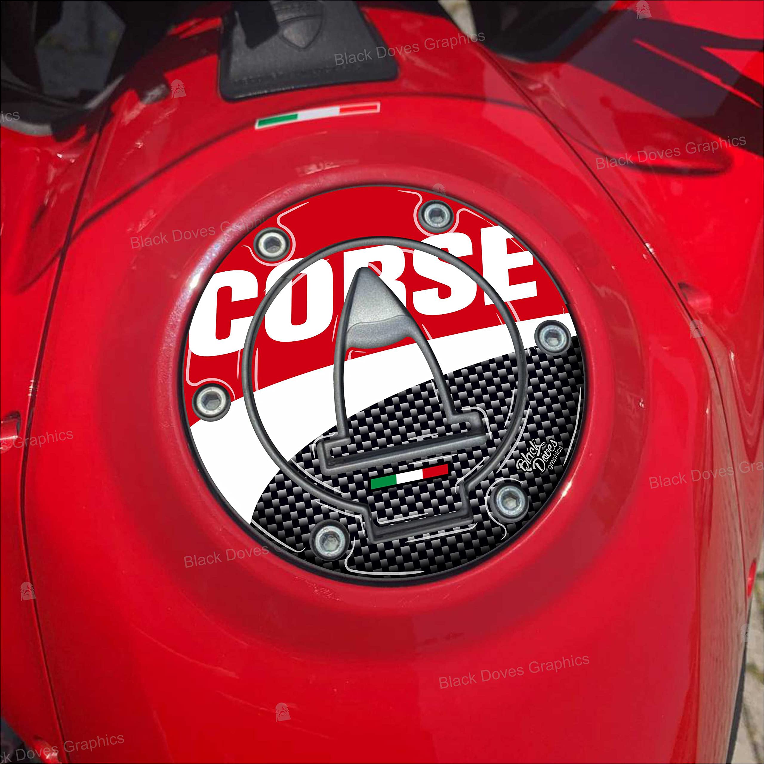 3D naklejka ochraniacz korek zbiornika kompatybilny z/zamiennik dla Ducati Multistrada 950 1200 1260 S V2