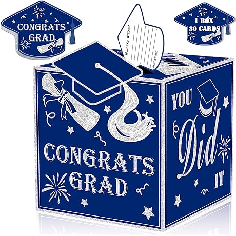 AYGXU Graduation Keepsake Card Holder Box 2024