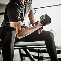 Vista 5 de CAP Barbell Mancuerna hexagonal de hierro fundido Múltiples opciones