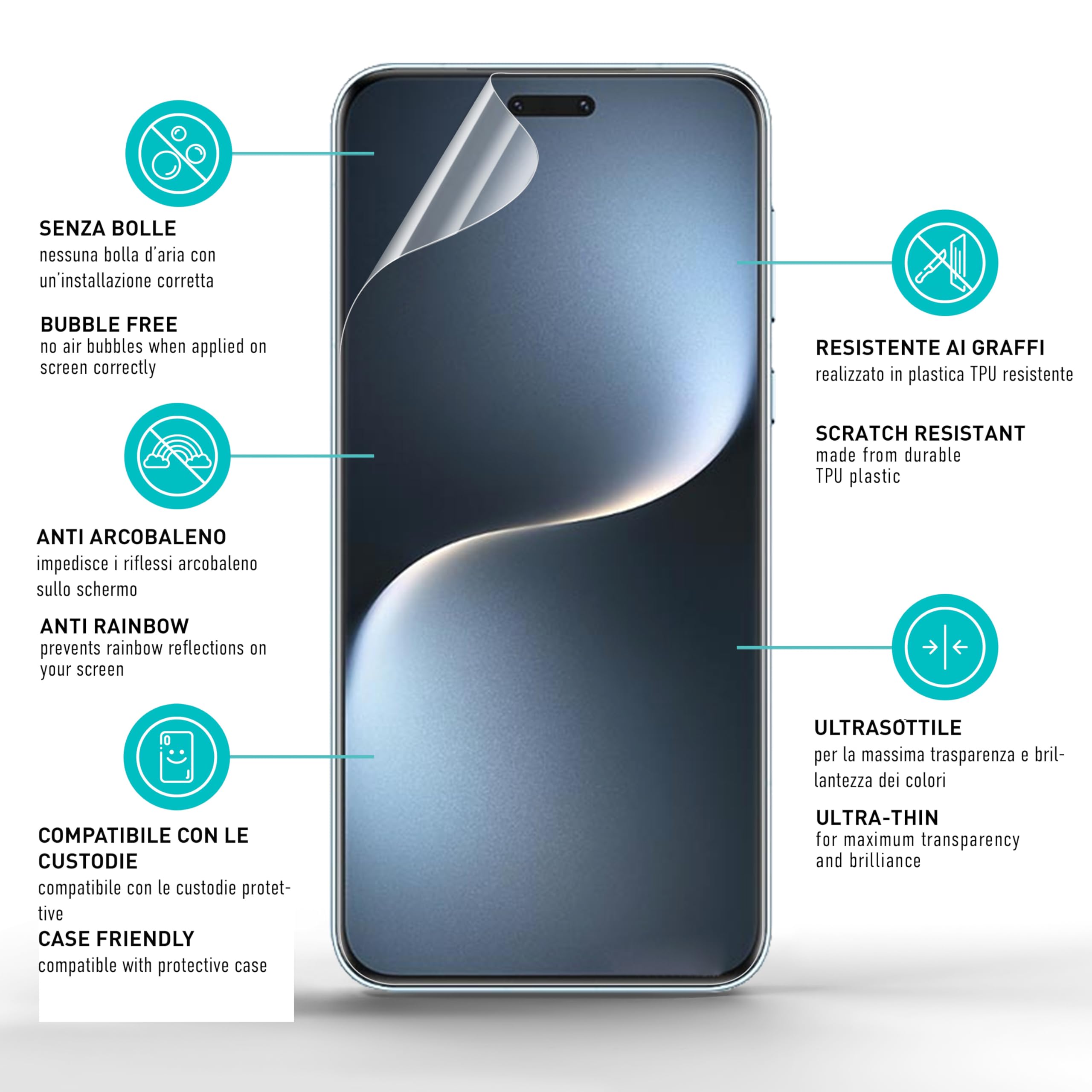 Smartect TPU Pellicola Protettiva [2 Pezzi] Per Honor Magic 8 Pro 5G – Protezione Full Display, Antibolle E Antimpronta