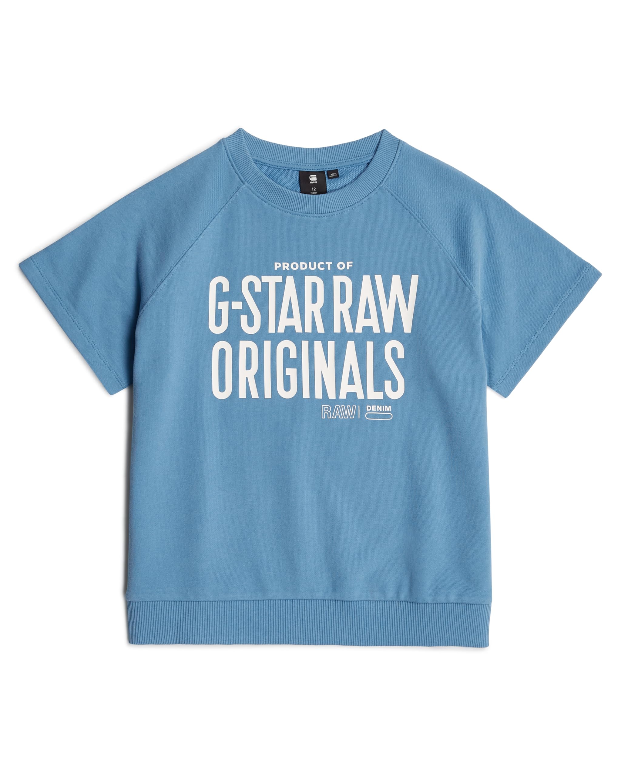 G-Star Girl's sweater sless regular, Blue (dk azur D25569-01-040), 14