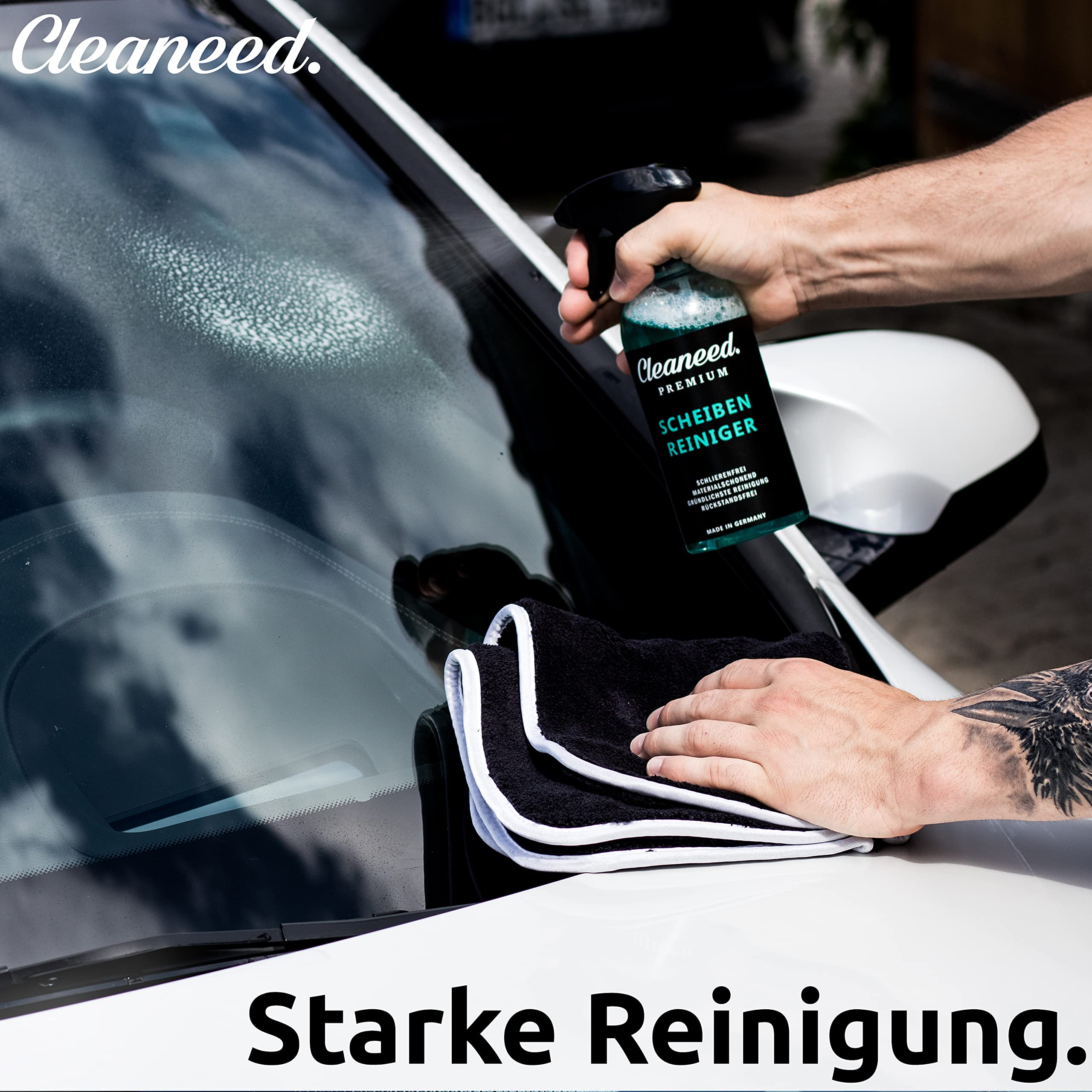 Środek do czyszczenia szyb klasy premium, 3 l, do napełniania – Made in Germany | Nie pozostawia smug, chroni materiał, bardzo mocny, nie pozostawia śladów – środek do czyszczenia szyb