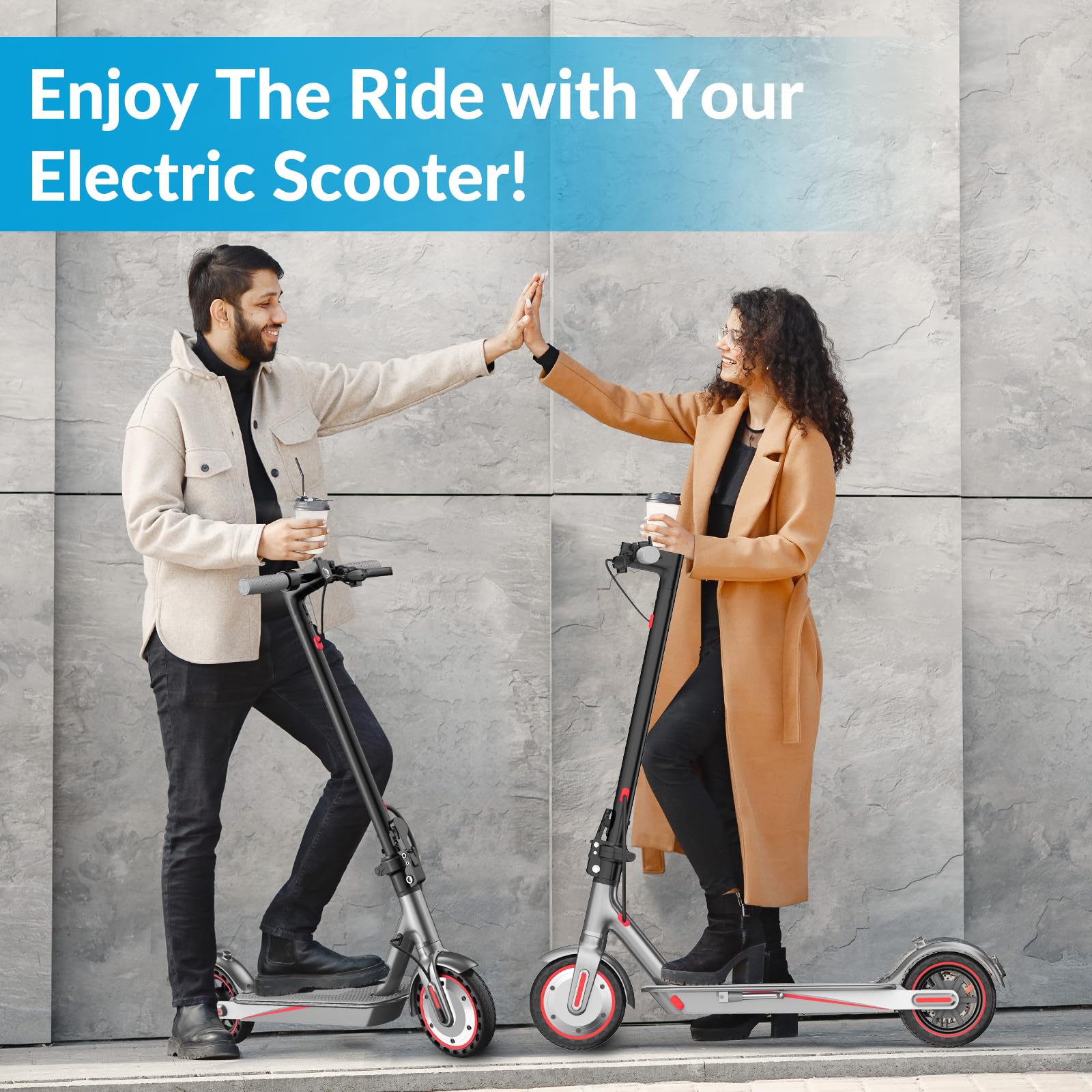 Monopattino Elettrico Adulto, Pneumatici da 8,5"/10'', Velocità Fino a 25 Km/h, 25/35/38/48Km di Autonomia, Carico massimo 120 kg, Monopattino Elettrico con Sistema di Controllo di Doppia frenata