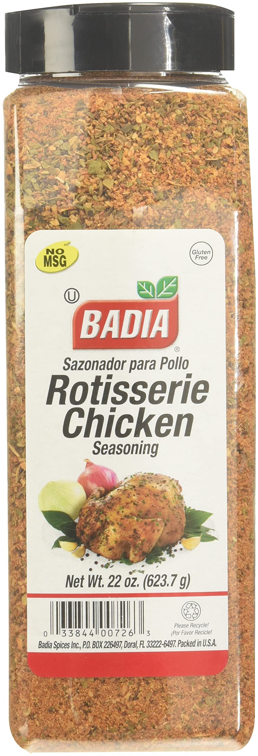 Badia Spices inc Seasoning, Chckn Rotisseri, 24-Ounce (Pack of 3)