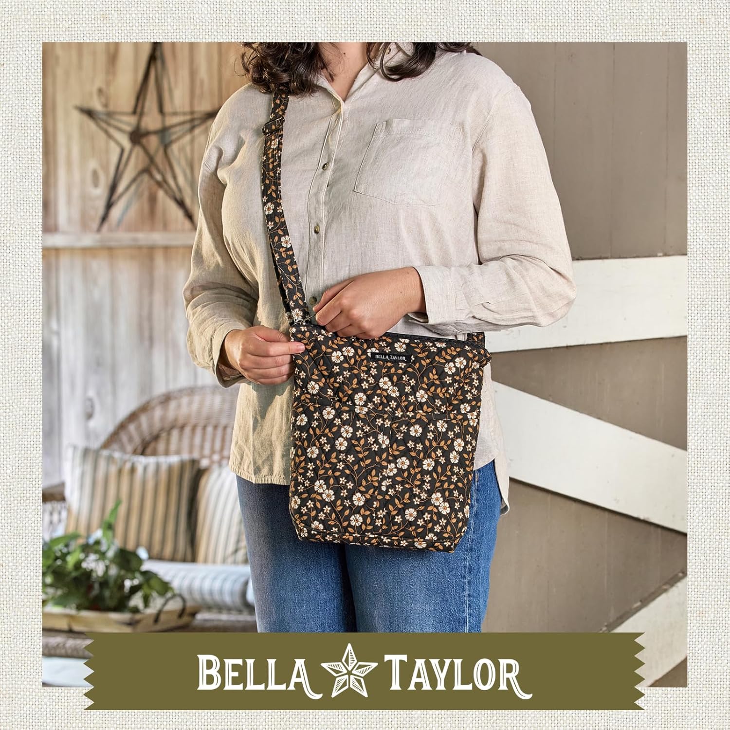 Bella Taylor Hipster Crossbody Purse for Women | Medium Size Shoulder Bag with Adjustable Strap