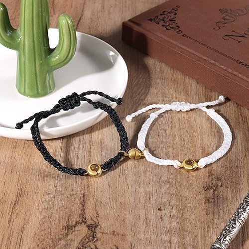 Miniatura 6 de Pulsera personalizada con imagen en el interior, pulseras personalizadas para parejas de proyección de fotos para él y ella, pulseras a juego para