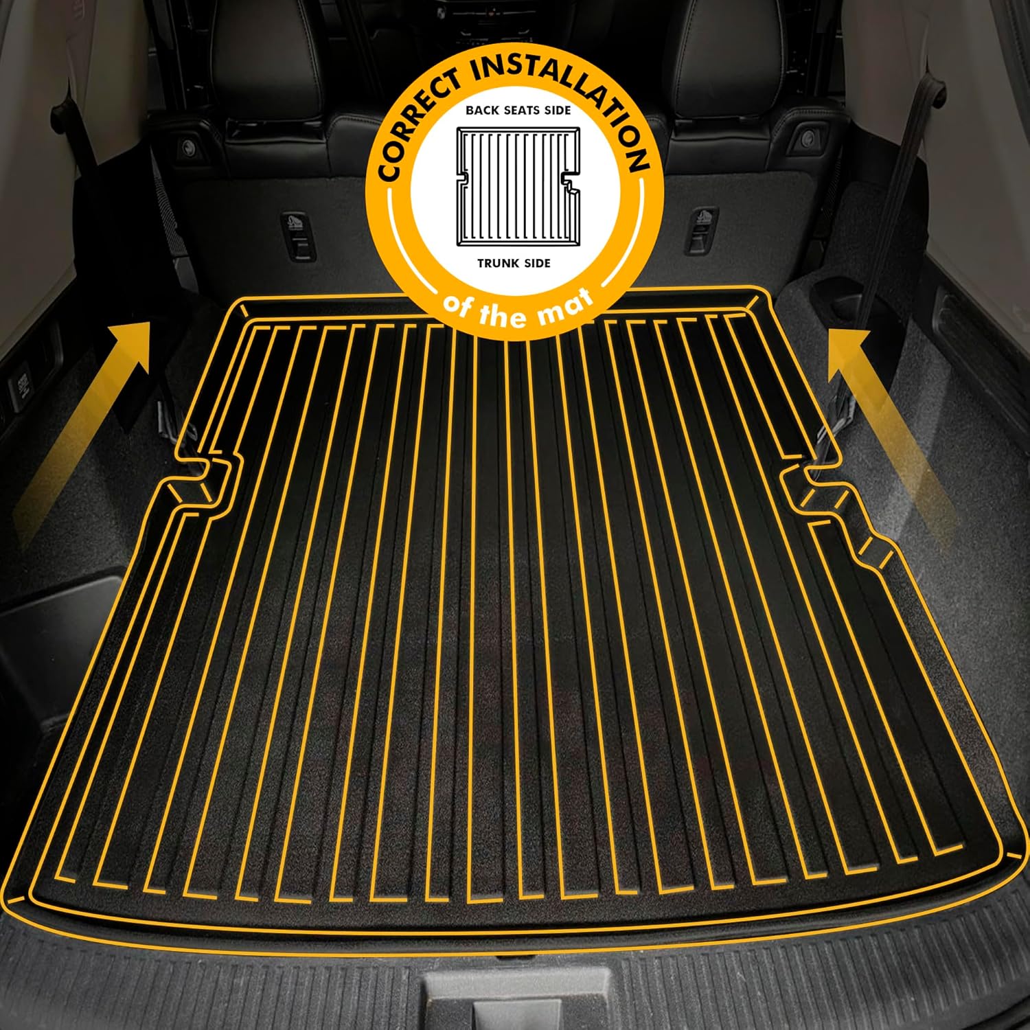 Premium Cargo Liner for Acura MDX 2022-2026 Crossover - 100% Protection - Custom Fit Car Trunk Mat - All-Season Black Cargo Mat - 3D Shaped Laser Measured Trunk Liners for Acura MDX