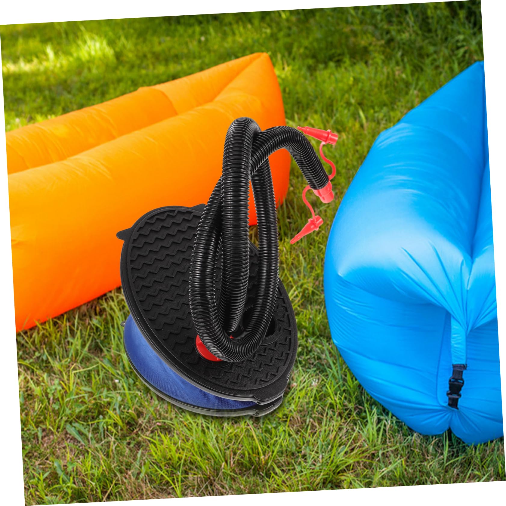 Pompa a Pedale Portatile per Gonfiabili e Barche in Plastico | Pompa per Materasso ad Aria, Pompa per Gonfiare Materassini, Festa Estiva