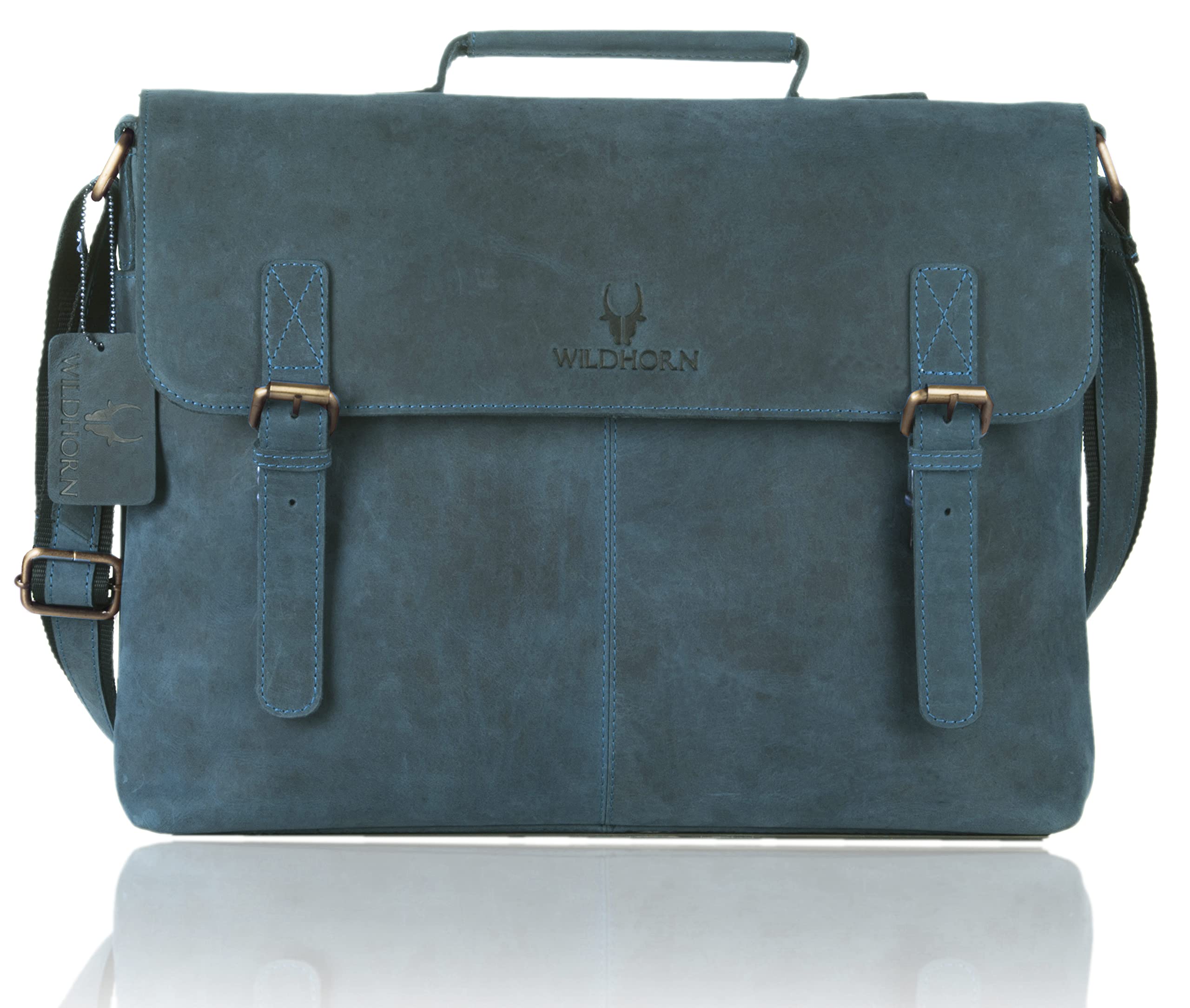 WildHorn Men Messenger Bag (Blue)-picture-13
