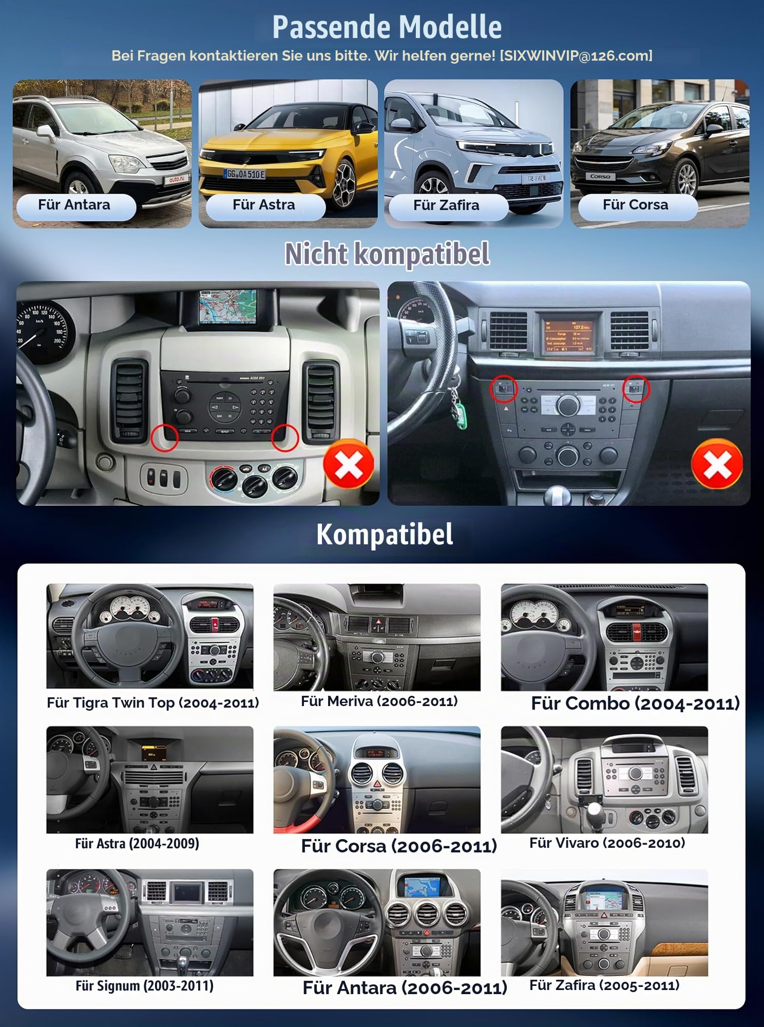 SIXWIN Autoradio für Opel Corsa d/Astra h/Zafira b/Meriva mit CarPlay/Android Auto/Mirror Link,7 Zoll IPS Opel Bildschirm mit Bluetooth FM/AM/RDS EQ Lenkradsteuerung+Rückfahrkamera