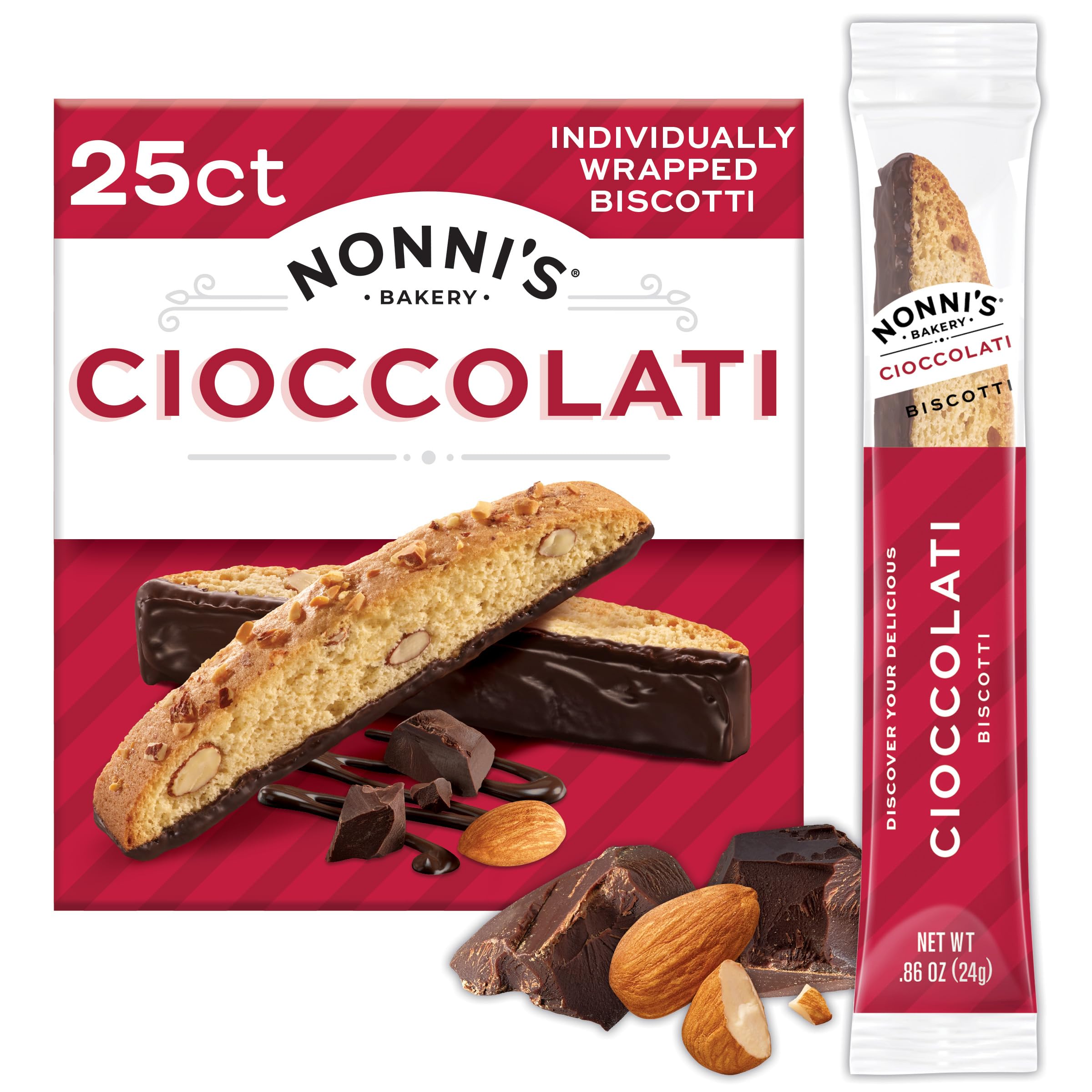 NICENESS ナイスネス CRMSO Amazon.com : Nonni's Cioccolati Dark Chocolate Almond Biscotti