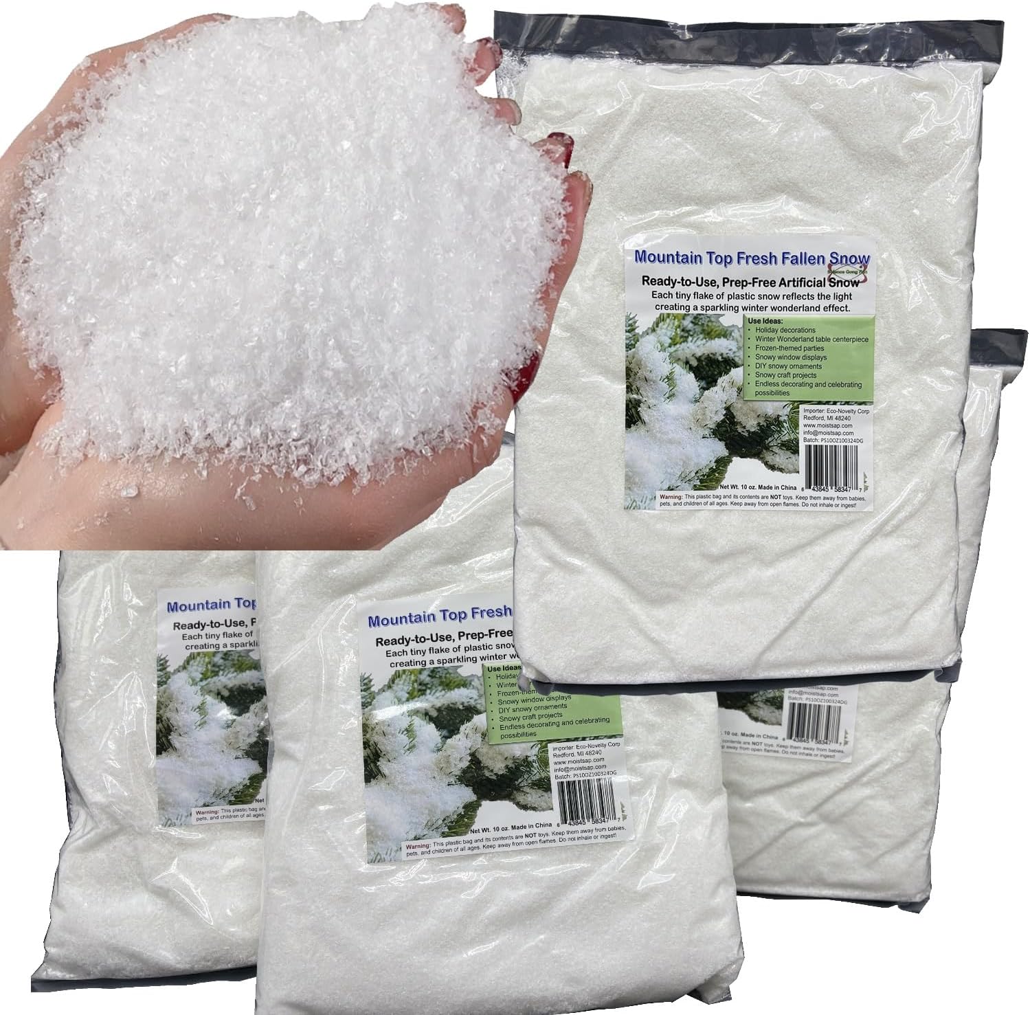 Artificial Snow –Ready to Use-No Prep Needed (8)