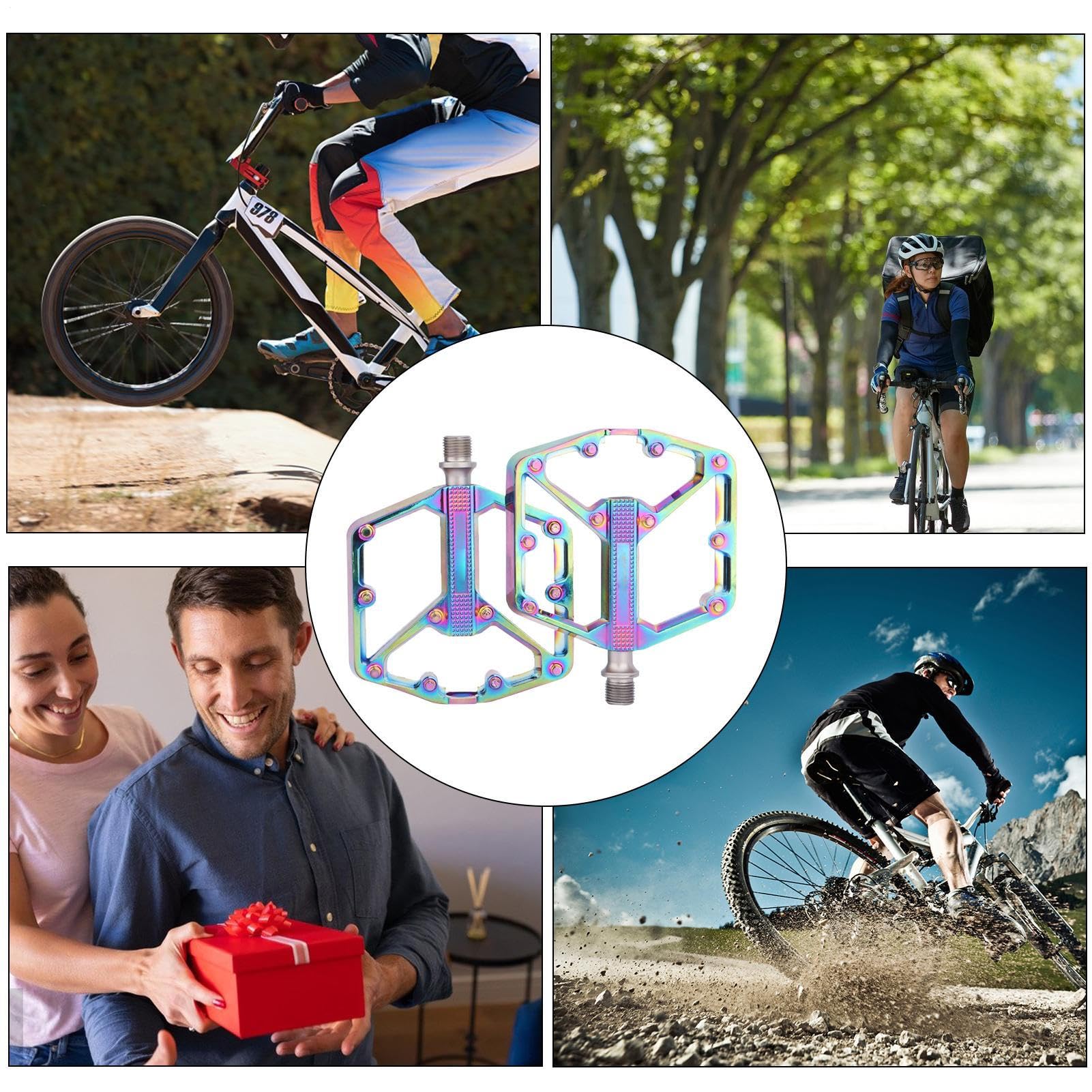 Pedales para Bicicleta de Montaña Aleación De Aluminio Rodamiento DU