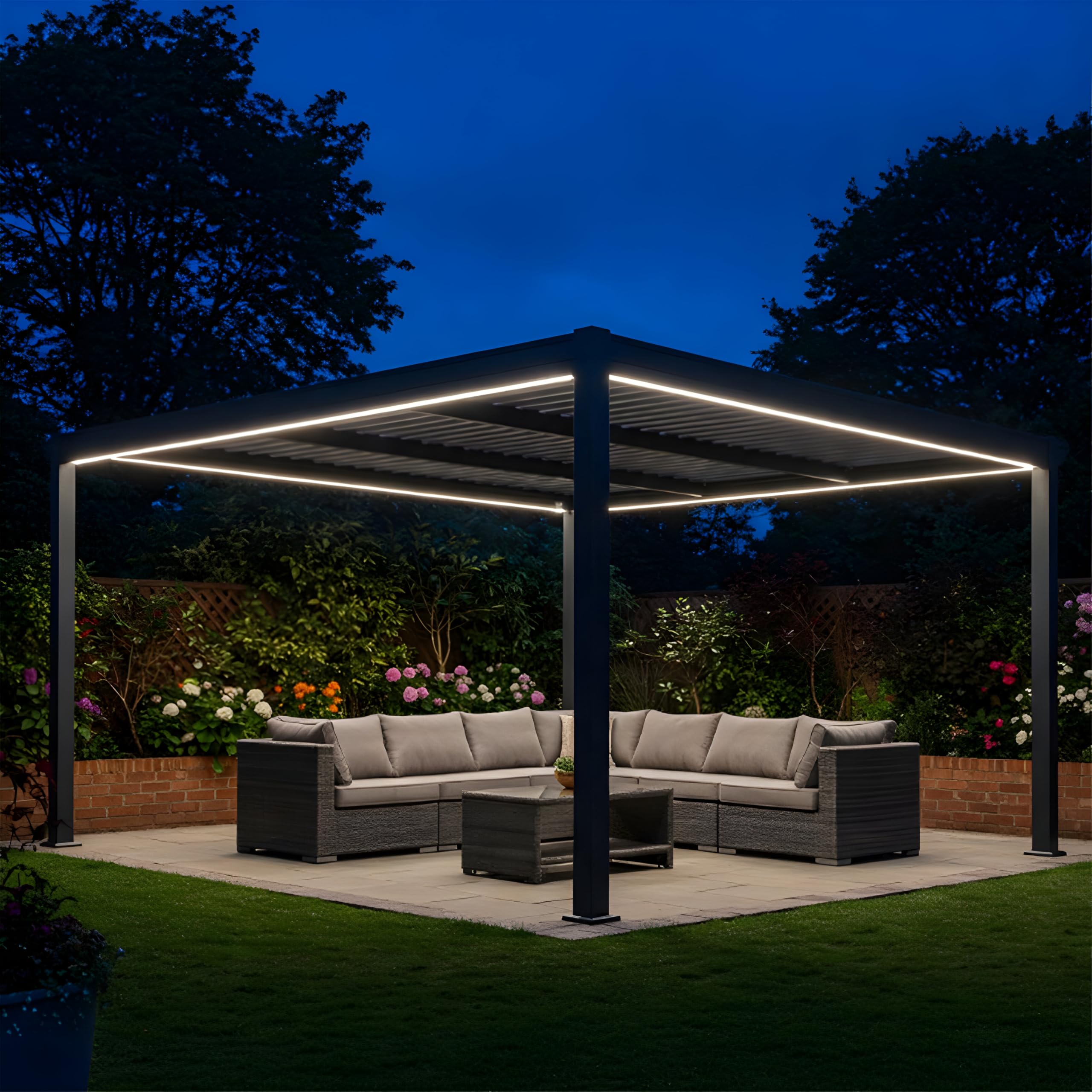 Primrose Living Colour Changing Led Light Kit For Pergola Veranda With Remote Control 4X3M from B&Q