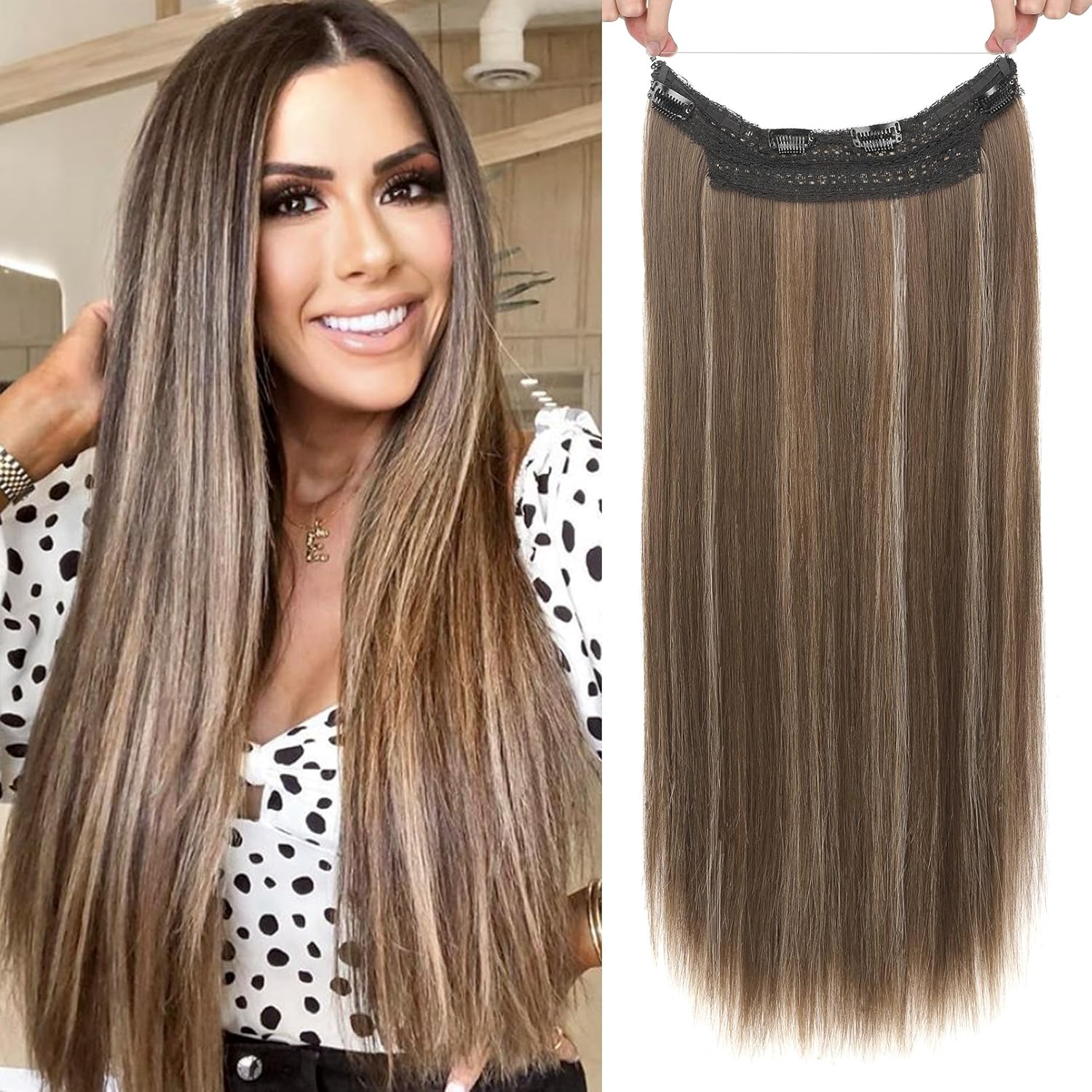 REECHO Invisible Wire Hair Extensions with Thinner Softer