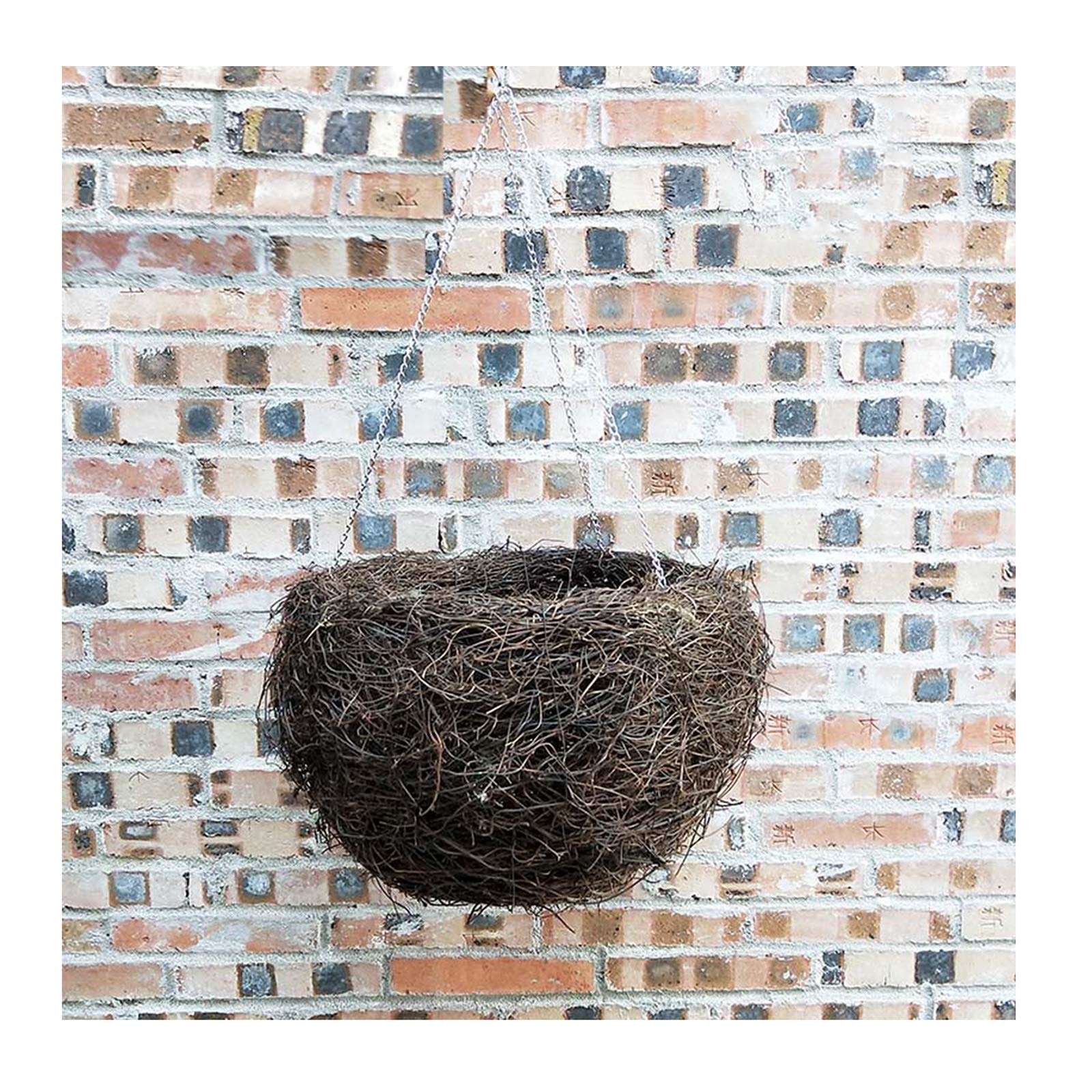 Nidos para PáJaros Nido de pájaro Tejido de ratán con cordón de Cadena, cálido de Invierno de Invierno Cría y Lugar de Descanso, diámetro 15 20 25 30 35 40 50 cm (Size : 30cm)