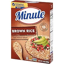Riz brun minute, Riz brun instantan&eacute; pour repas rapides, Bo&icirc;te de 14 onces